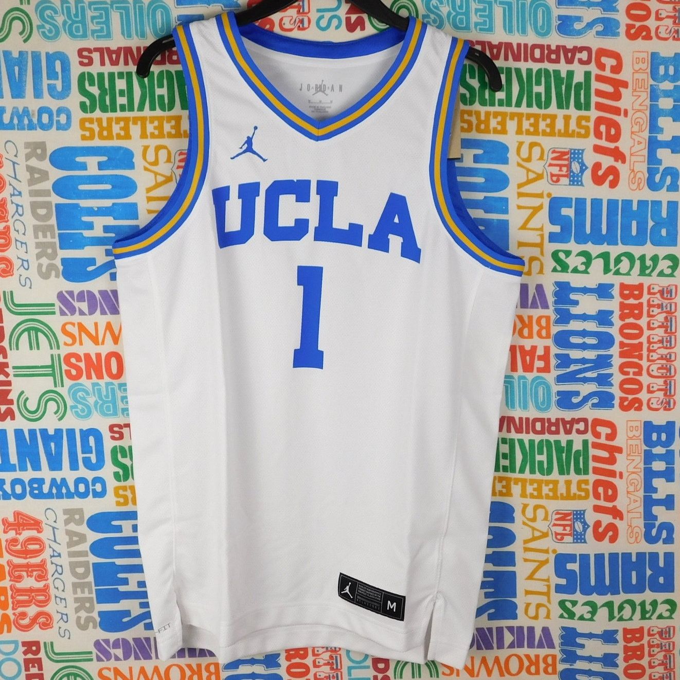 Jordan Brand Jordan UCLA Bruins Basketball Jersey Size M White NWT Size US M / EU 48-50 / 2 - 1 Thumbnail