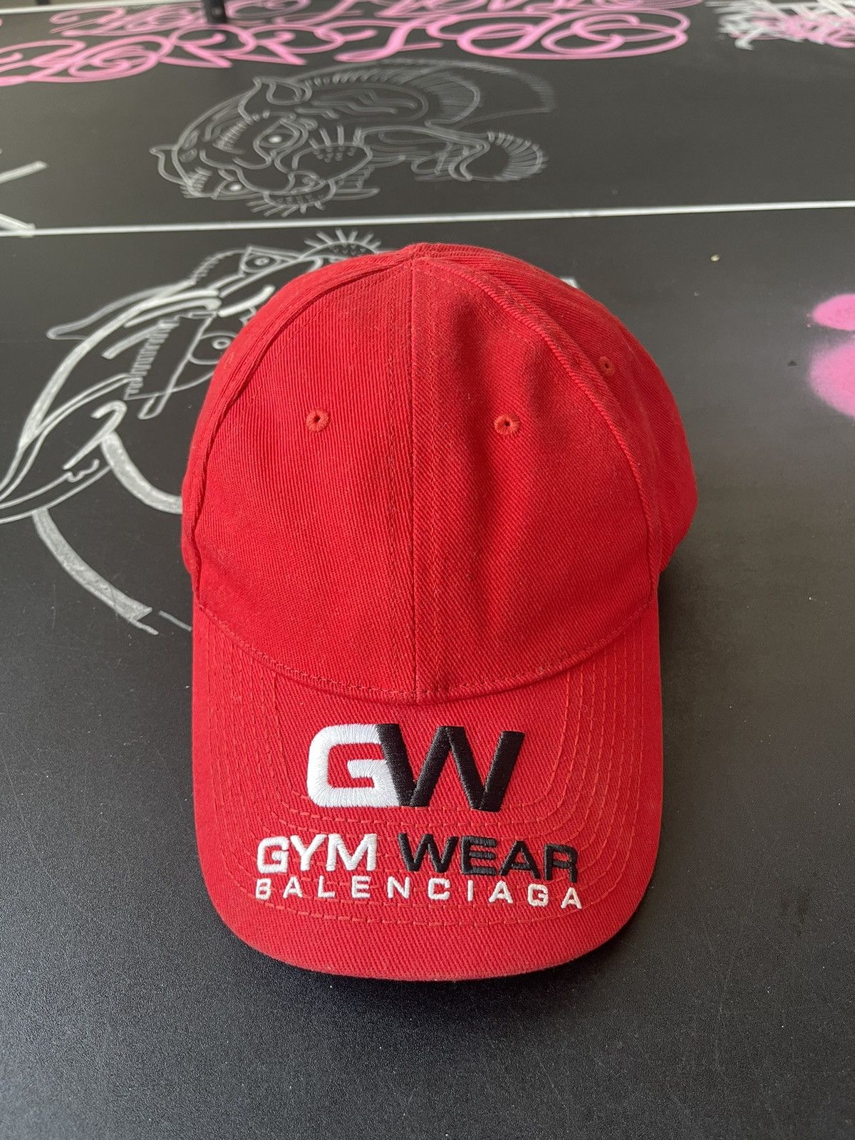 Balenciaga GYM WEAR RED CAP | Grailed