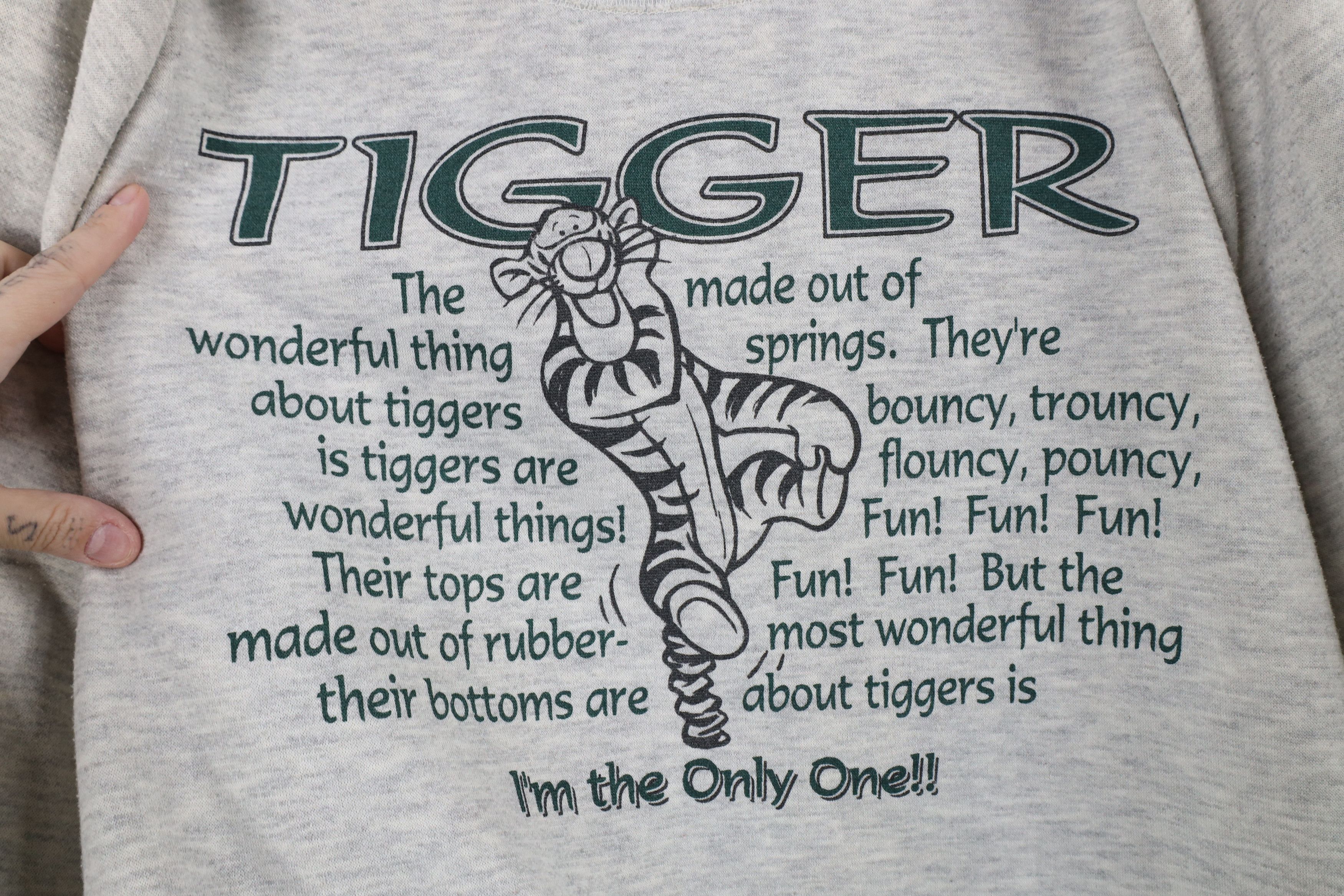 Disney × Vintage Vintage 90s Disney Winnie the Pooh Tigger Hooded Jacket Size US XL / EU 56 / 4 - 10 Thumbnail