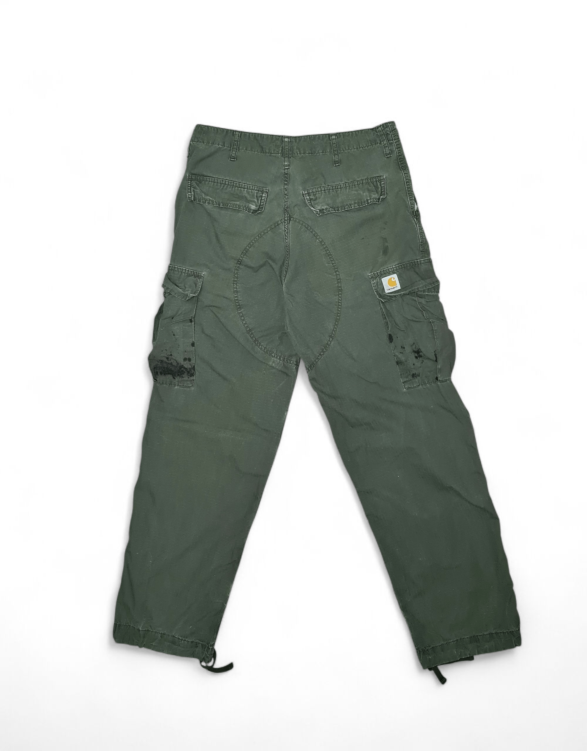 Carhartt Vintage Carhartt Cargo Painted Camo Pants Distressed Y2K Size US 33 - 3 Thumbnail