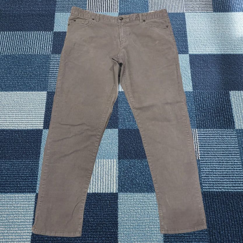 Lands' End Lands' End Women’s 30 Corduroy Pants Boyfriend Gray 30/34x29 Straight Front Pockets Slimming Stretch Denim Corduroy Size 30" / US 8 / IT 44 - 1 Thumbnail