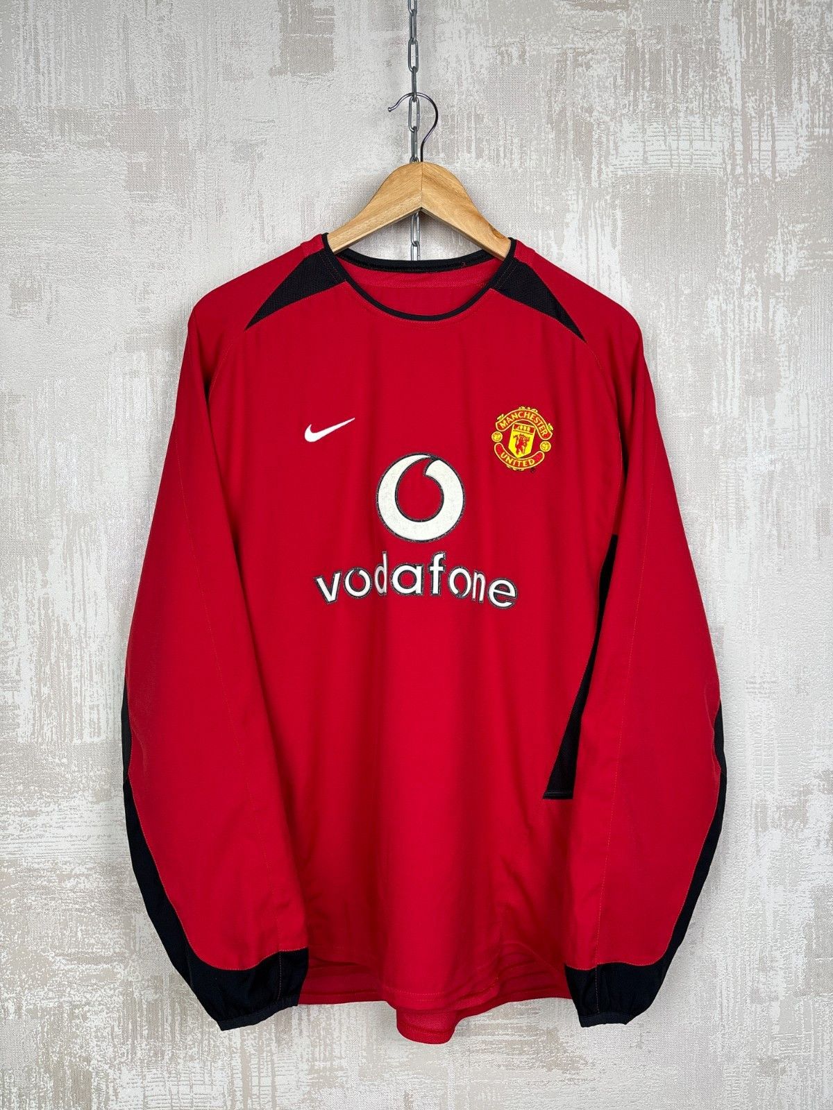 Nike Vintage Manchester United 2002-2004 Home Shirt Long Sleeve Size US M / EU 48-50 / 2 - 1 Thumbnail