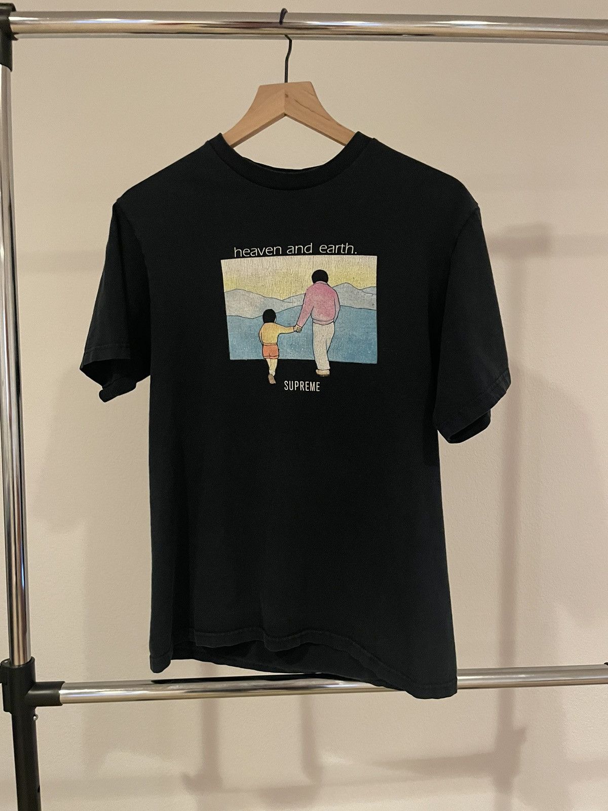 Supreme - supreme Heaven and Earth Tee 黒 Supreme - Heaven and Earth Tee - UG.SHAFT