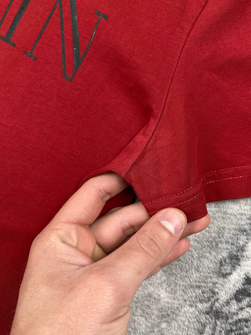 Balmain Balmain Big Logo T Shirt Men Size M Red Size US M / EU 48-50 / 2 - 2 Thumbnail