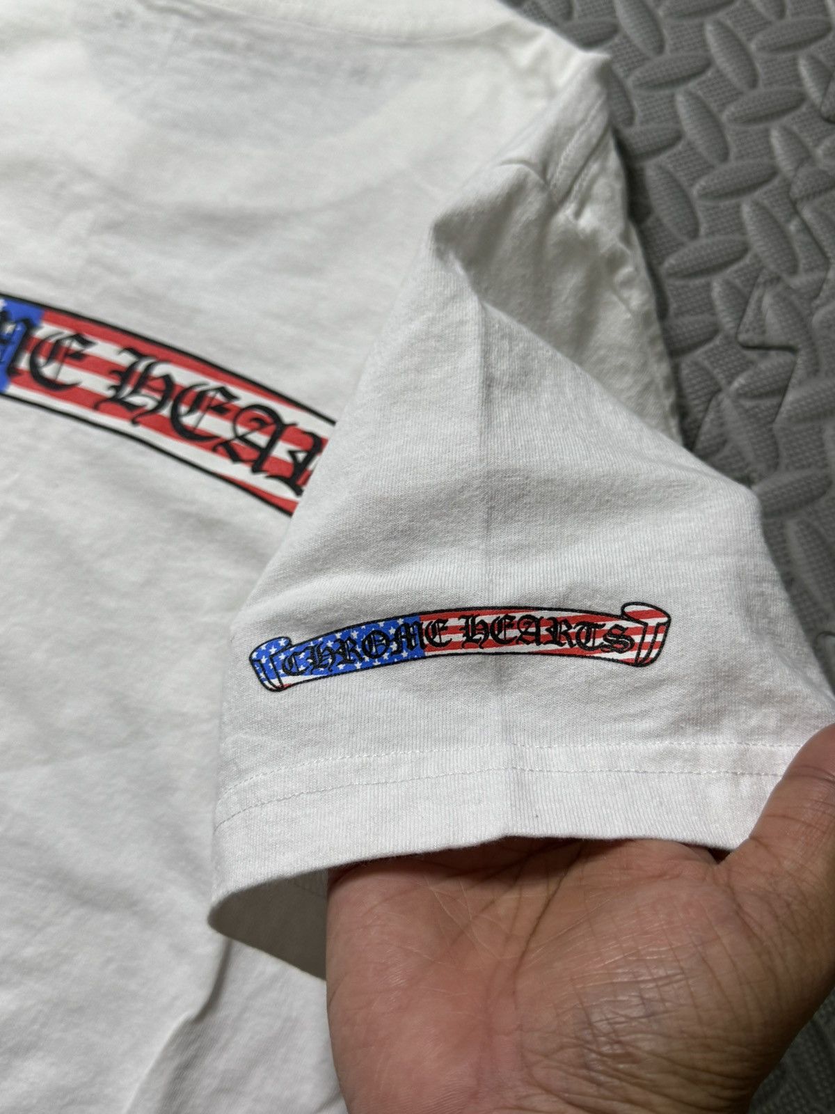 Chrome Hearts MATTY BOY AMERICAN FLAG SCROLL TEE Size US M / EU 48-50 / 2 - 8 Thumbnail