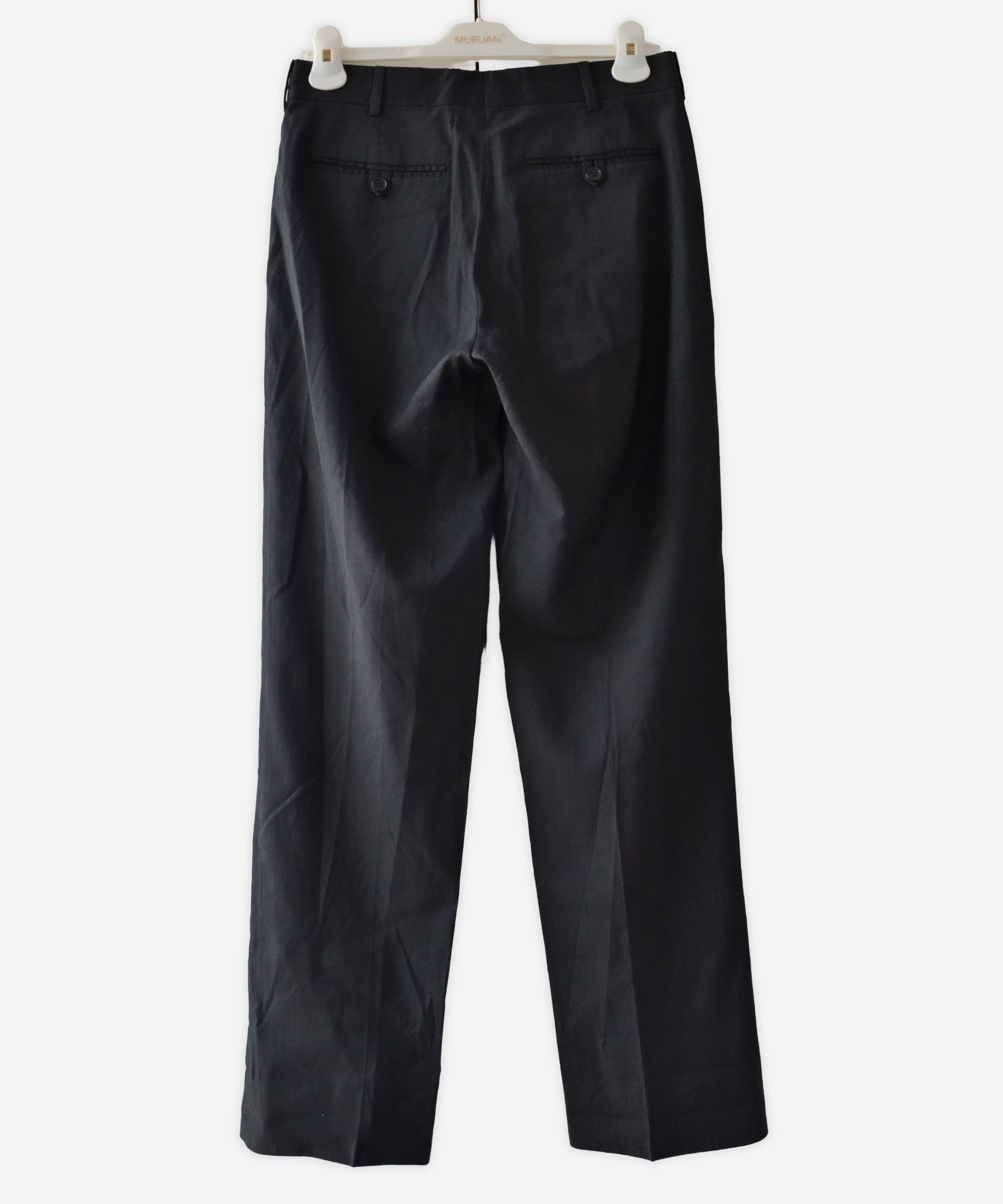 Helmut Lang 🔴 HELMUT LANG Pants Trousers Wool 90s Suit Pockets Black Size US 26 / EU 42 - 6 Thumbnail