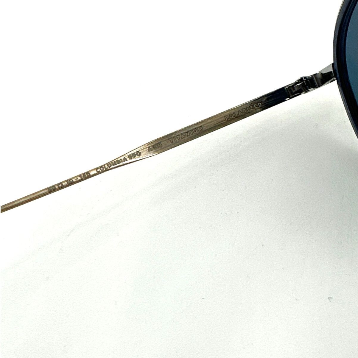SALT. Optics Salt. Unisex Antique Gold Indigo Blue Columbia 59 Sunglasses Size ONE SIZE - 5 Thumbnail