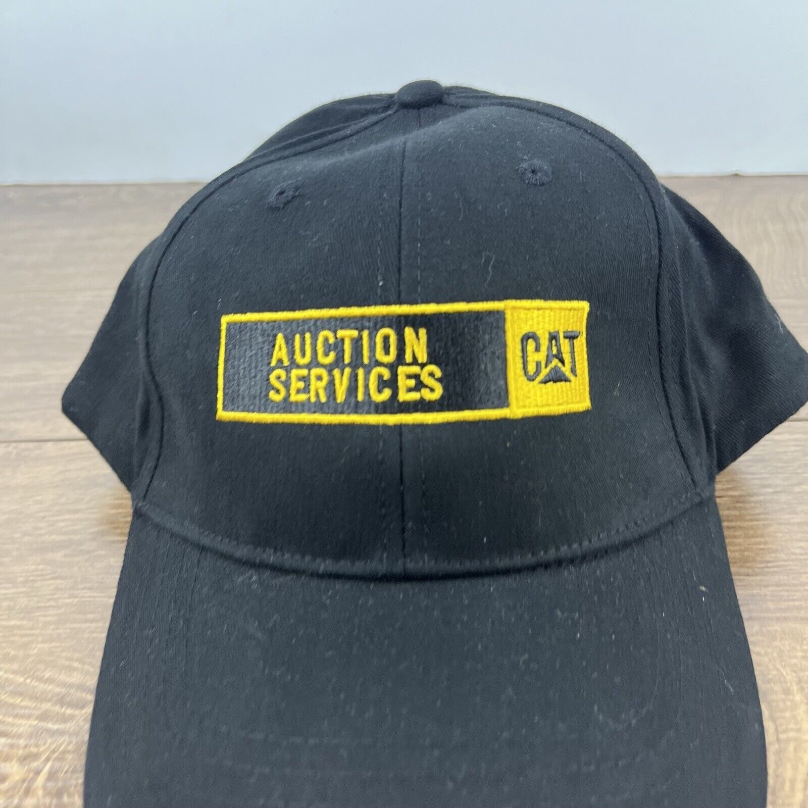 Other CAT Auction Services Hat Black Cap CAT Hat Adjustable Hat Bl Size ONE SIZE - 6 Thumbnail
