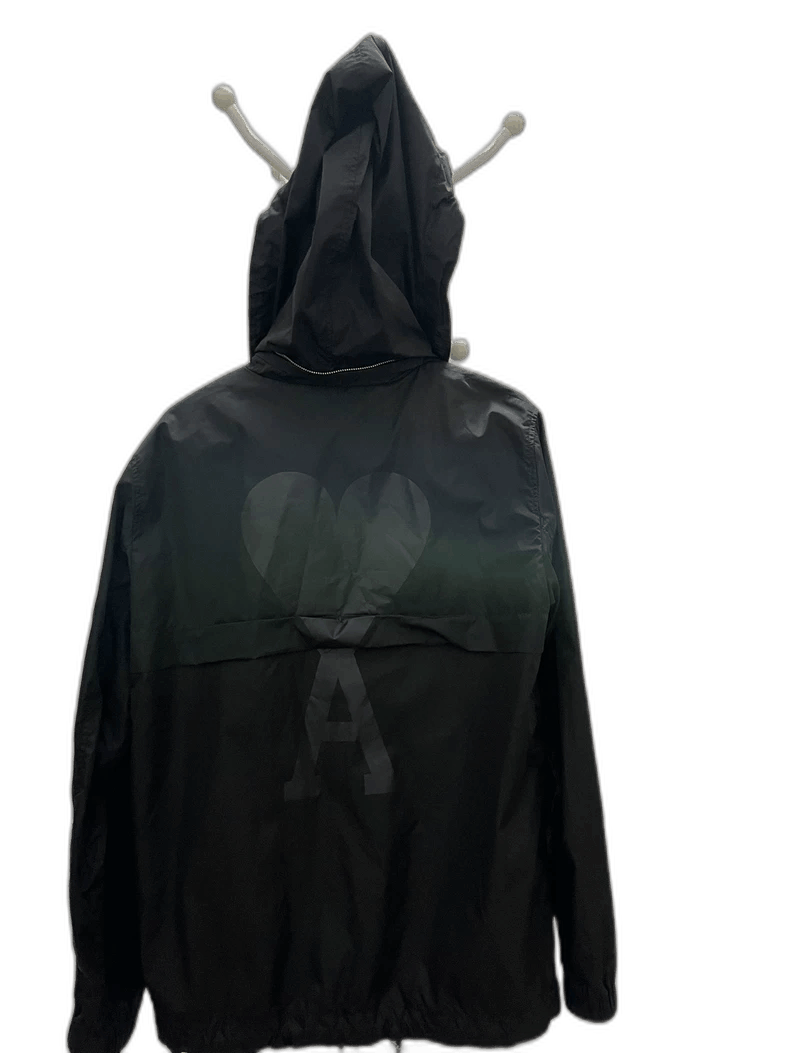 AMI Black Heart Pattern Hooded Jacket-yf Size US M / EU 48-50 / 2 - 1 Thumbnail