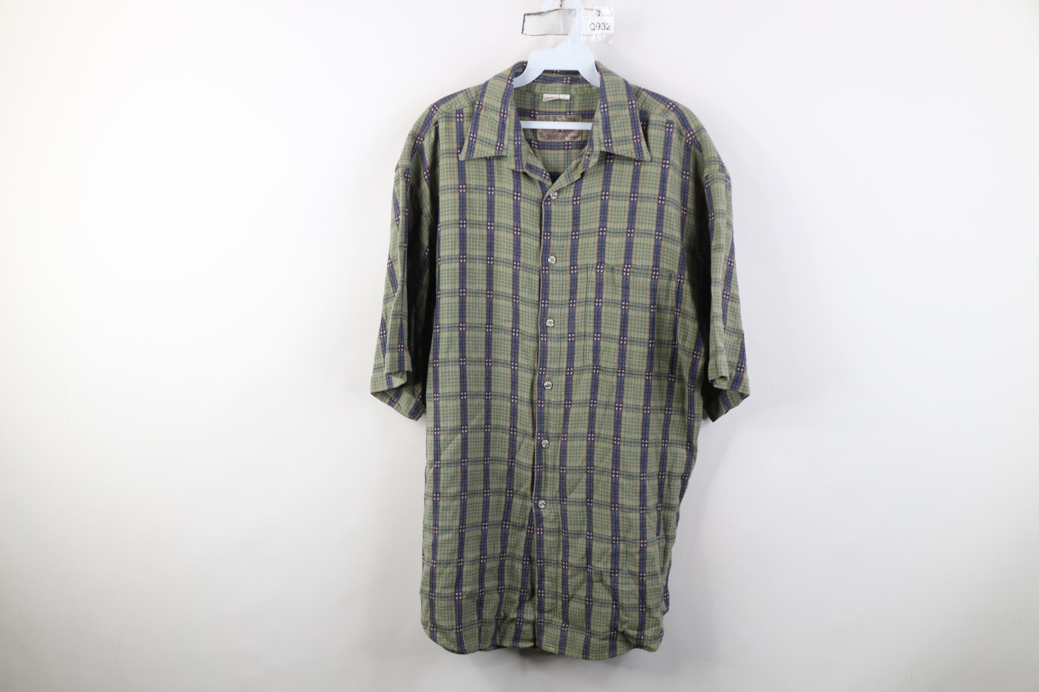 Vintage Vintage 90s The Territory Ahead Weave Geometric Button Shirt Size US L / EU 52-54 / 3 - 1 Thumbnail