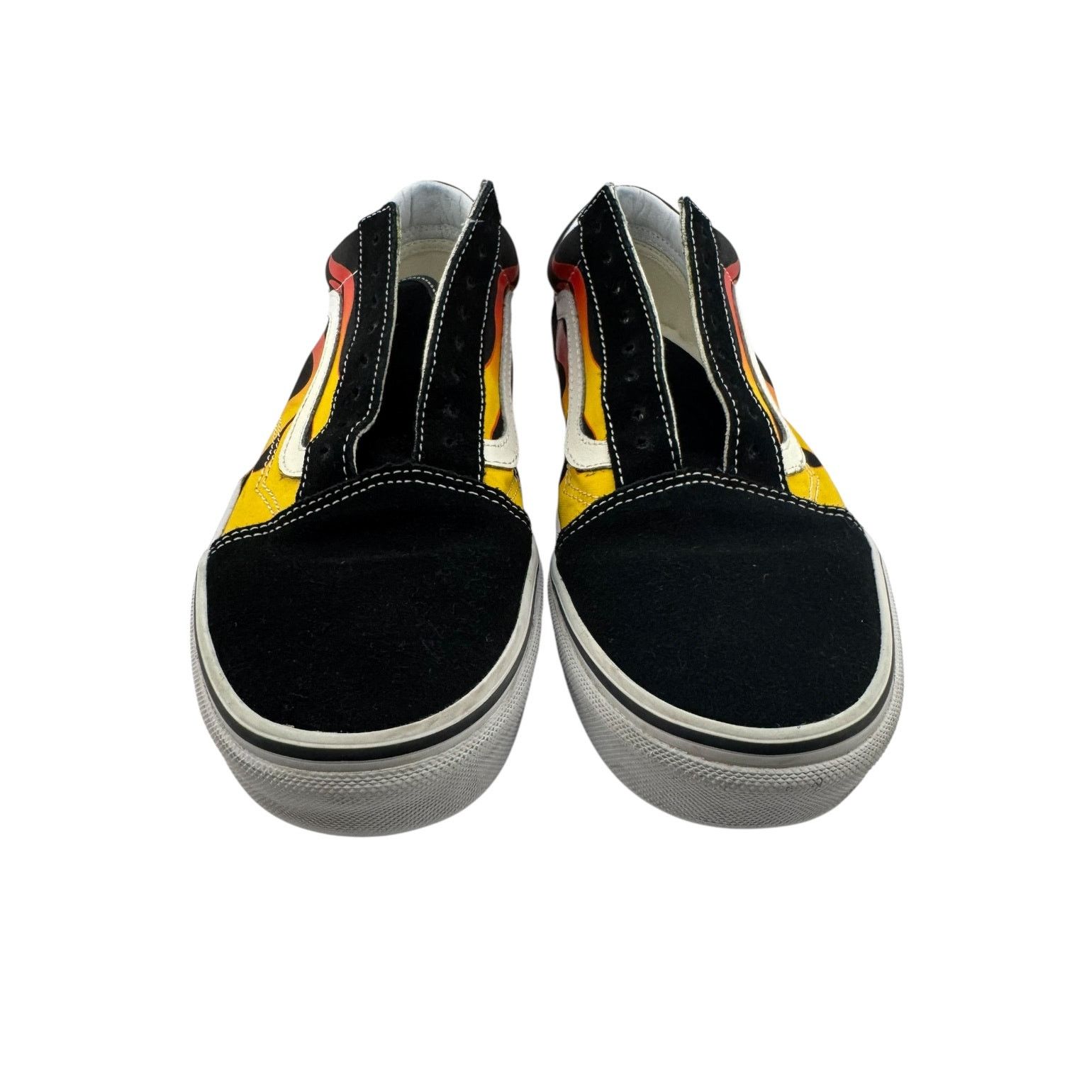 Vans Vans Old Skool Flame Shoes Black Red & Yellow Flames 9/10.5 Size US 9 / EU 42 - 1 Thumbnail