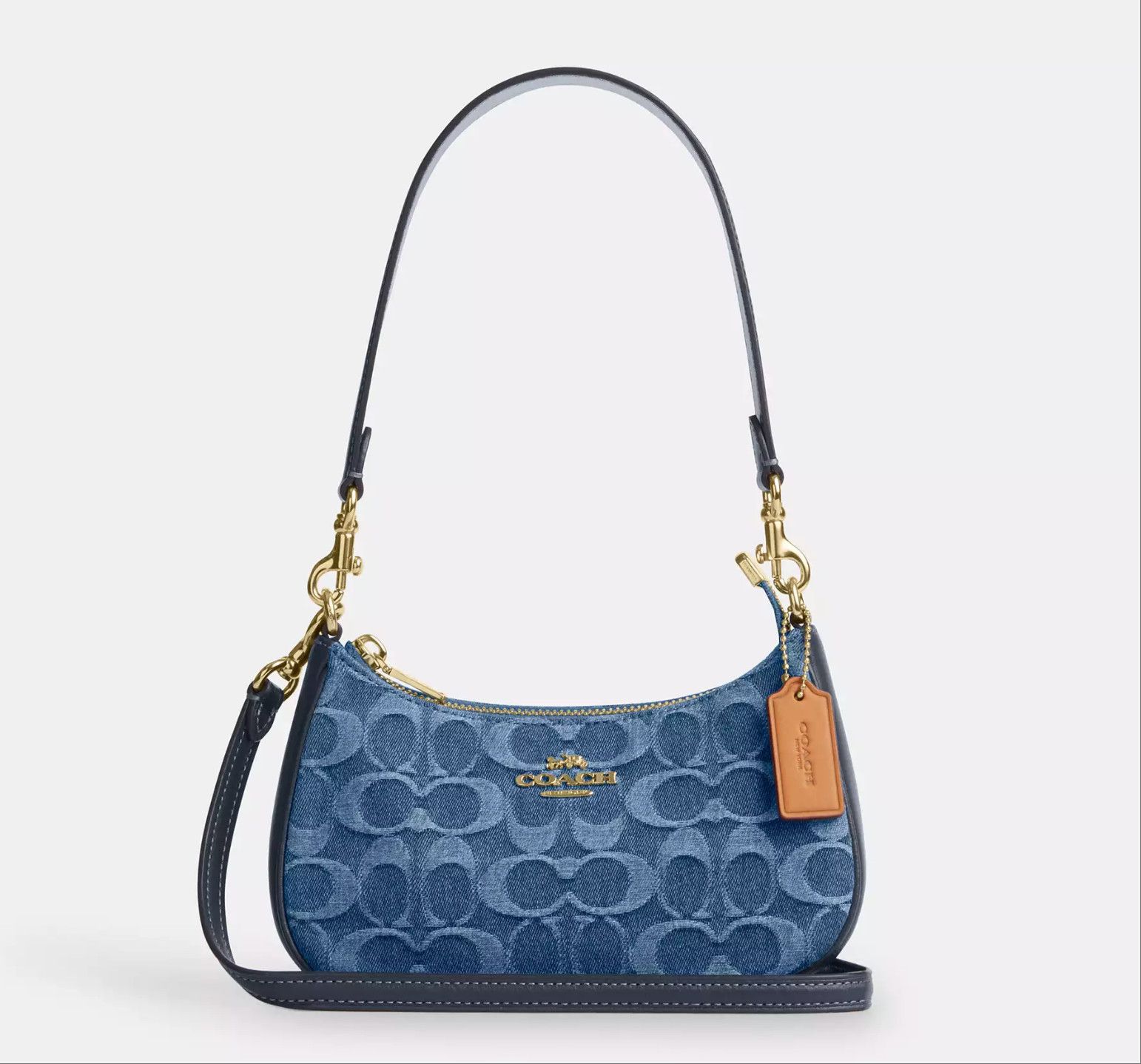 Coach Teri Mini Crossbody Bag In Signature Denim CDQ25 Size ONE SIZE - 10 Thumbnail