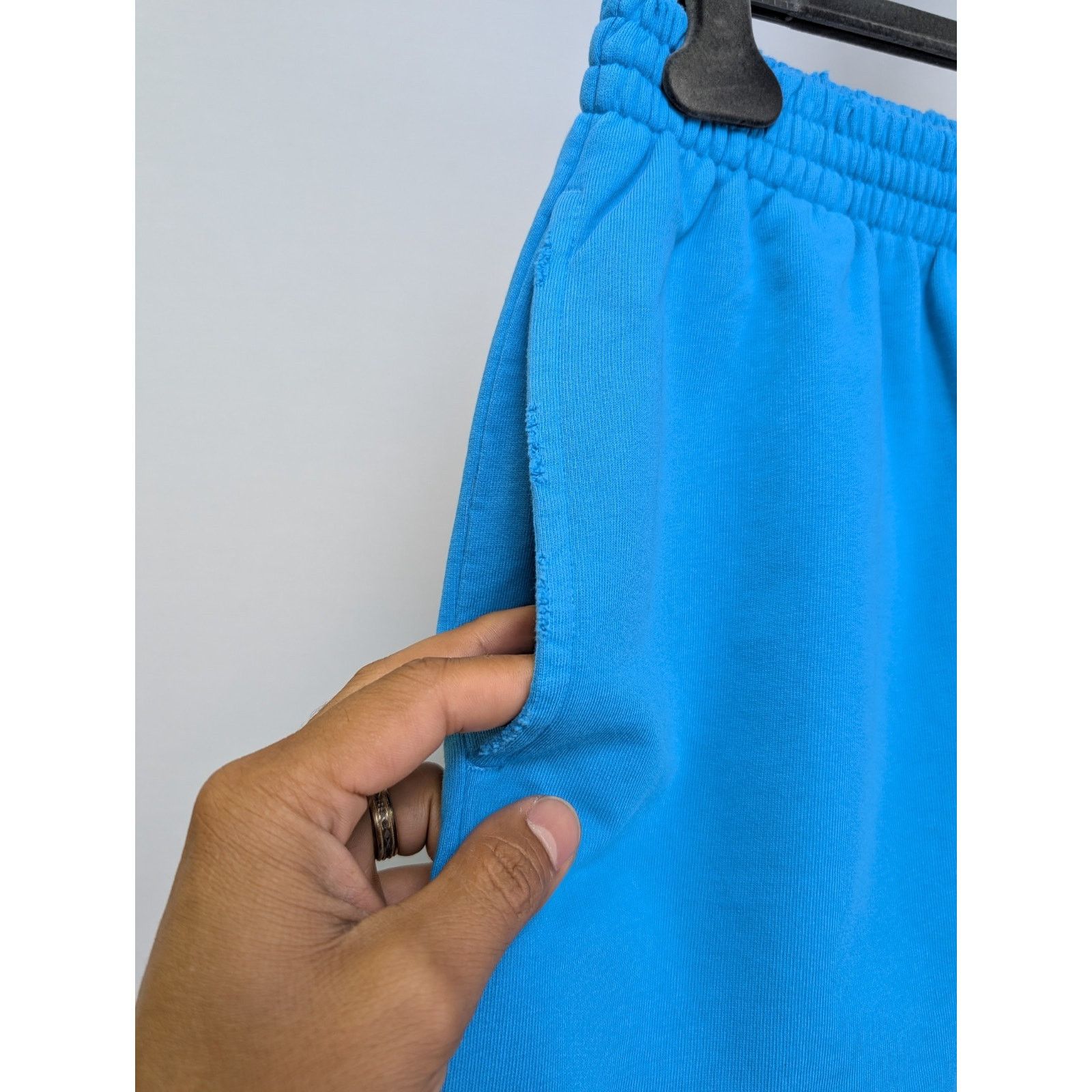 Balenciaga o1rshd1 Q:2 / Pol Camp Crack Print Med Moll Shorts in Blue Size US 34 / EU 50 - 3 Thumbnail