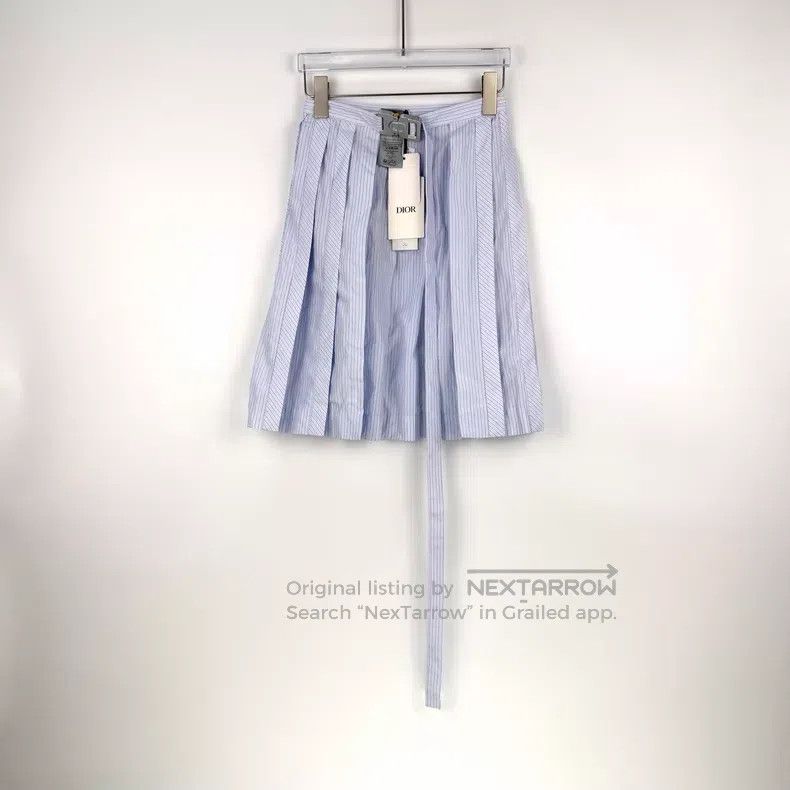 Dior Dior Size U Light blue vertical pattern functional wind bel Size 24" / US 00 / IT 34 - 3 Thumbnail