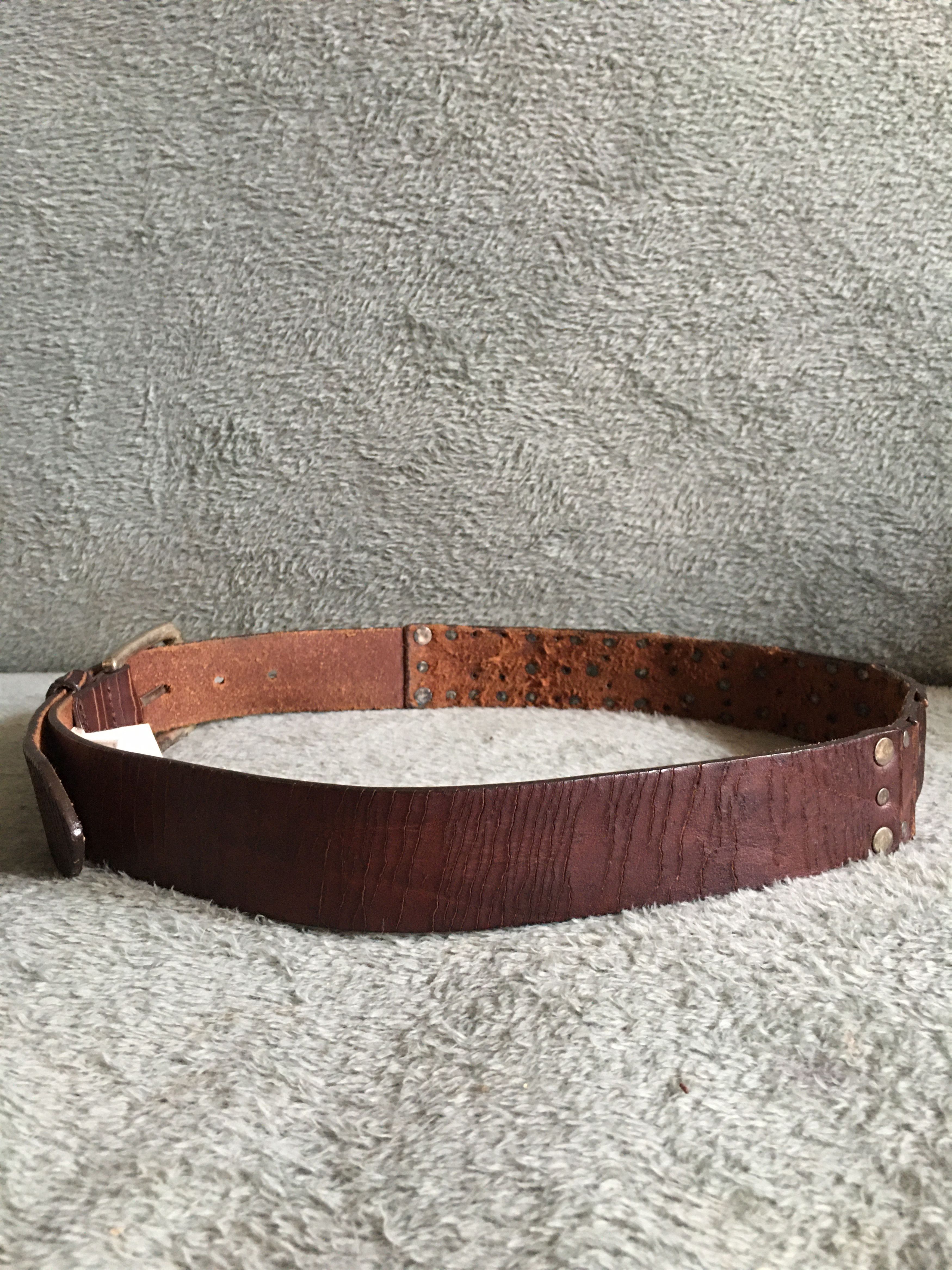 Diesel DIESEL Men's Belt Leather Studded Vintage US Size 90 Size 36 - 4 Thumbnail