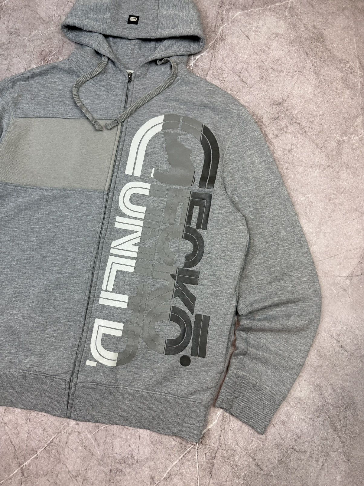 Ecko Unltd. Vintage Big Logo Rare Skate Rap Ecko Unltd Zip Hoodie Size US L / EU 52-54 / 3 - 3 Thumbnail