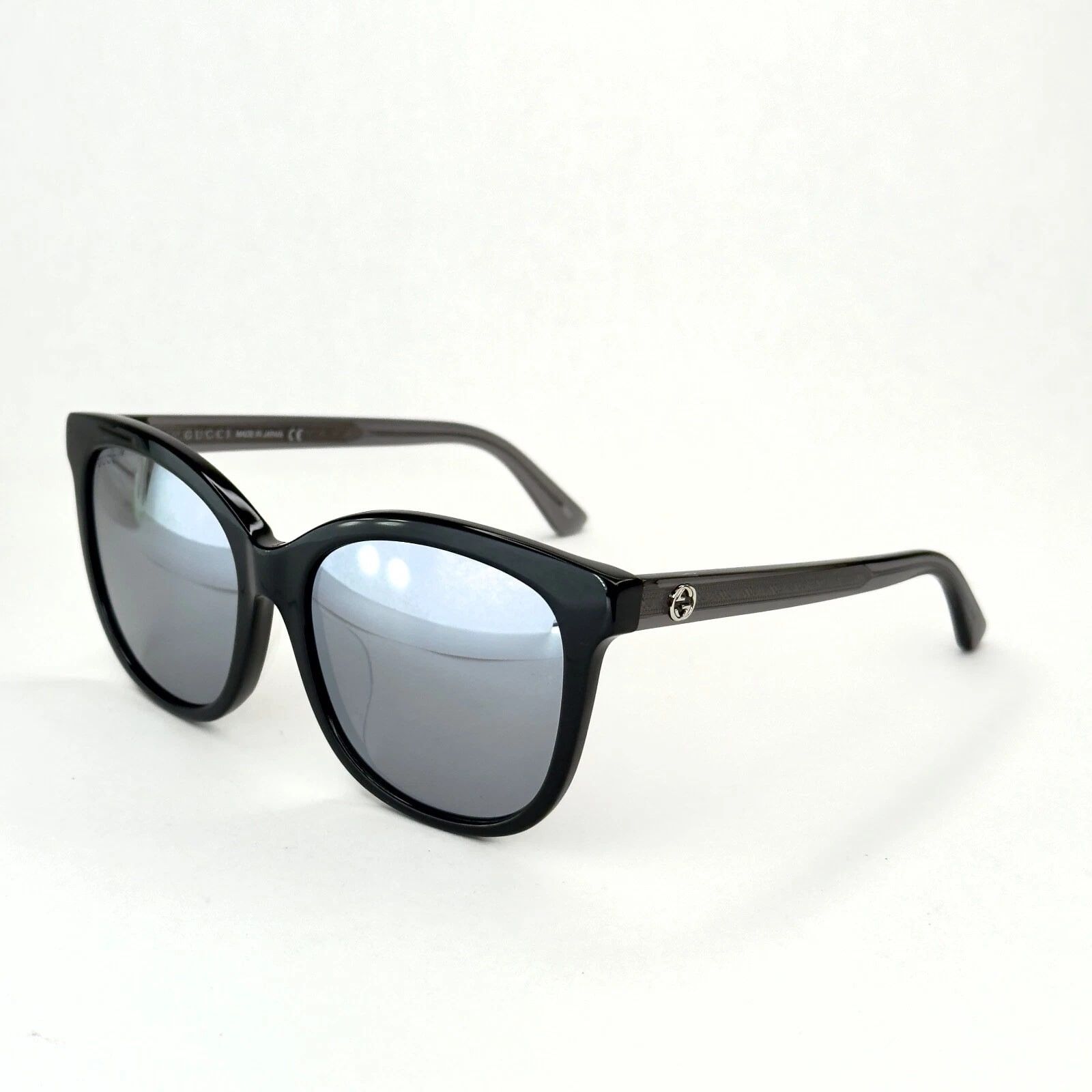 Gucci GUCCI GG0082S 0082 Oversized Crystal Black Sunglasses 002 Size ONE SIZE - 6 Thumbnail