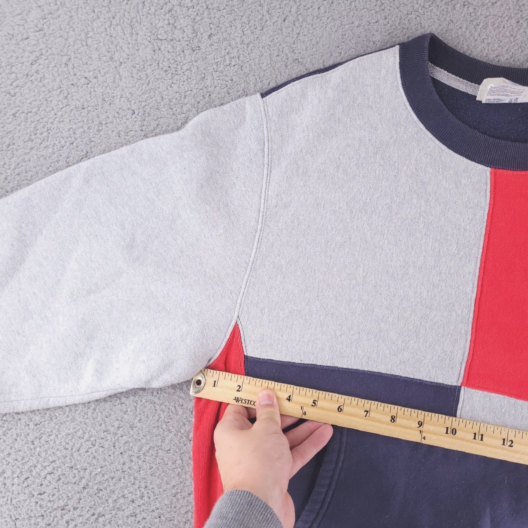 Champion Champion Sweatshirt Mens Small Reverse Weave Colorblock Pullover Crewneck Size US S / EU 44-46 / 1 - 4 Thumbnail