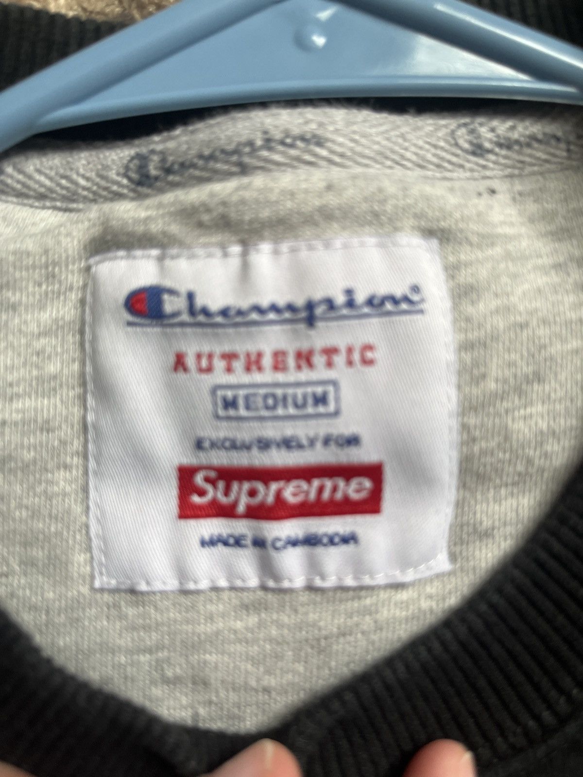 Champion × Supreme Supreme champion chrome crew neck Size US M / EU 48-50 / 2 - 6 Thumbnail