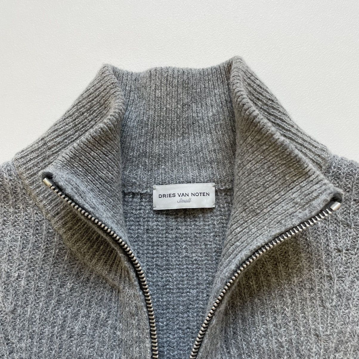 Dries Van Noten Ribbed Knit Wool Zip Drivers Cardigan Size US S / EU 44-46 / 1 - 5 Thumbnail