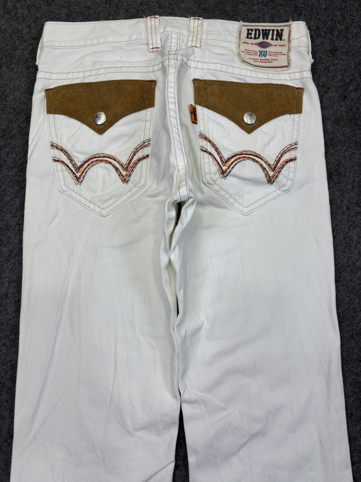 Edwin 💥Flare💥Edwin Navajo Style White Flare Denim F958 Size US 34 / EU 50 - 7 Thumbnail