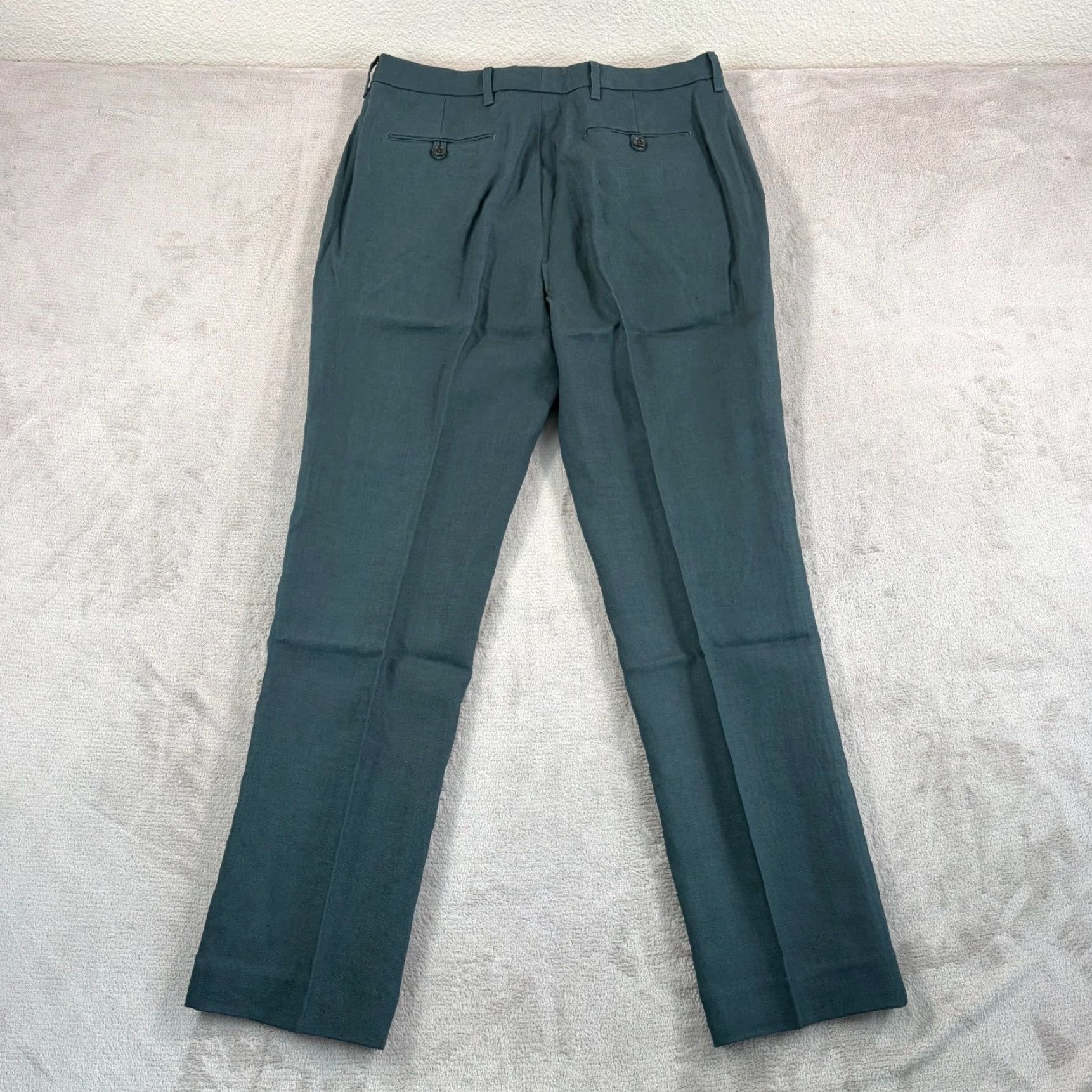 Todd Snyder Todd Snyder Pants in Poseidon 100% Linen Straight Fit 34x32 NWT Button Zip Classic Dress Trousers Men Size US 34 / EU 50 - 5 Thumbnail