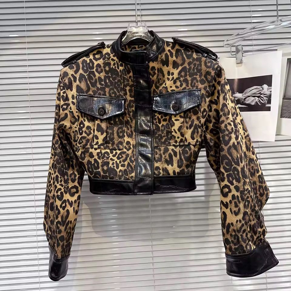 Other Leopard Streetwear Punk Design Spice Girl Printed Jacket Size S / US 4 / IT 40 - 2 Thumbnail