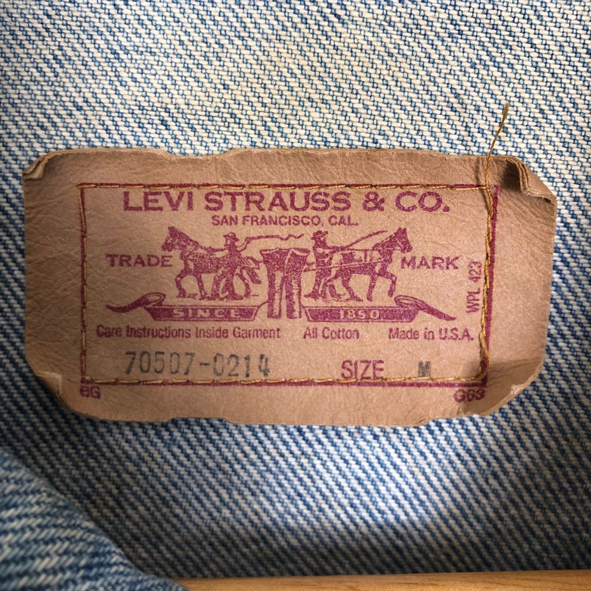 Levi's Vintage 90s Levi’s Strauss 70507-0214 Denim Trucker Jacket Size US M / EU 48-50 / 2 - 9 Thumbnail