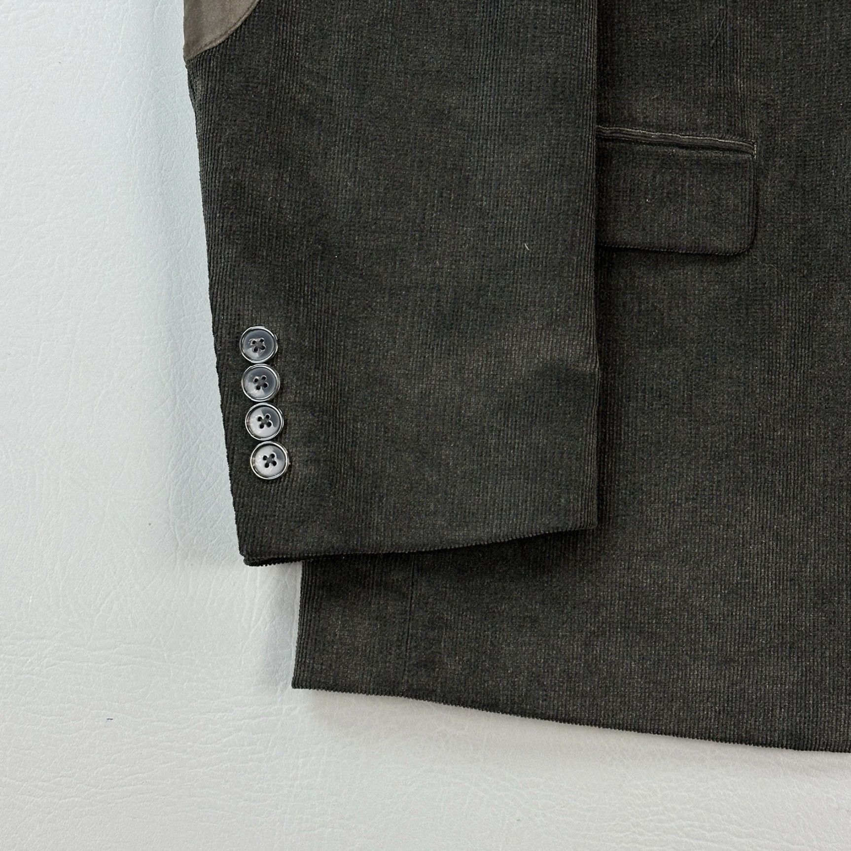 Chaps Chaps Blazer Mens 42R Brown Corduroy Dog Print Liner Elbow Patch Sport Coat Shirt Jacket? Size 42R - 2 Thumbnail