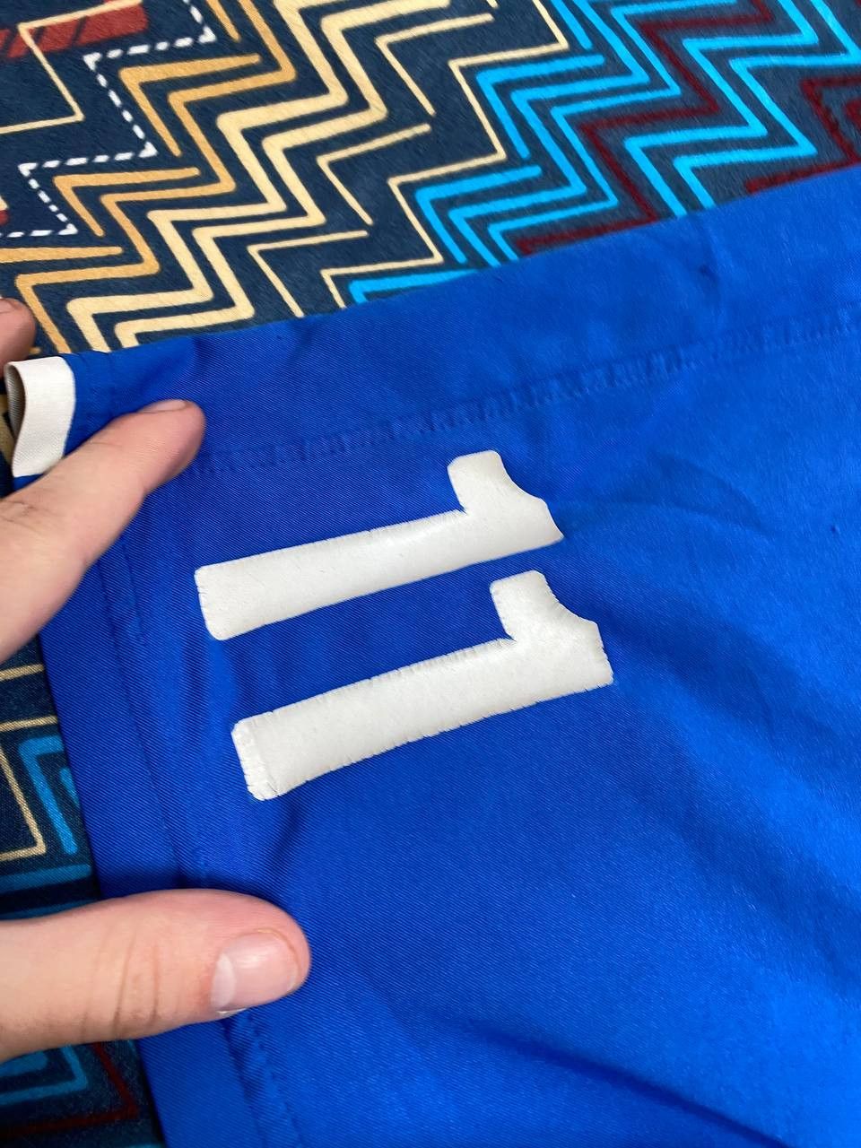 Nike shorts blue streetwear logo NIKE Vintage crazy Y2K Size US 34 / EU 50 - 5 Thumbnail