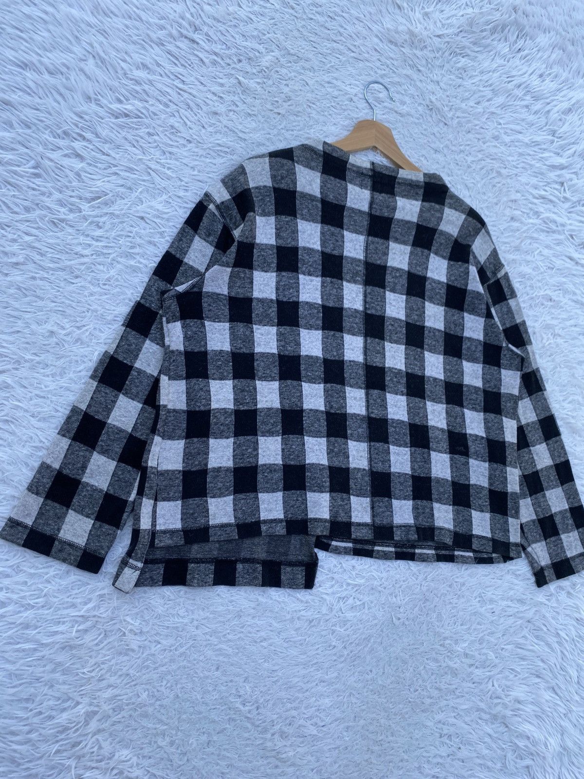 Issey Miyake Rare Vintage Hai Sporting Gear Checkered Flannel Sweater Size M / US 6-8 / IT 42-44 - 18 Thumbnail
