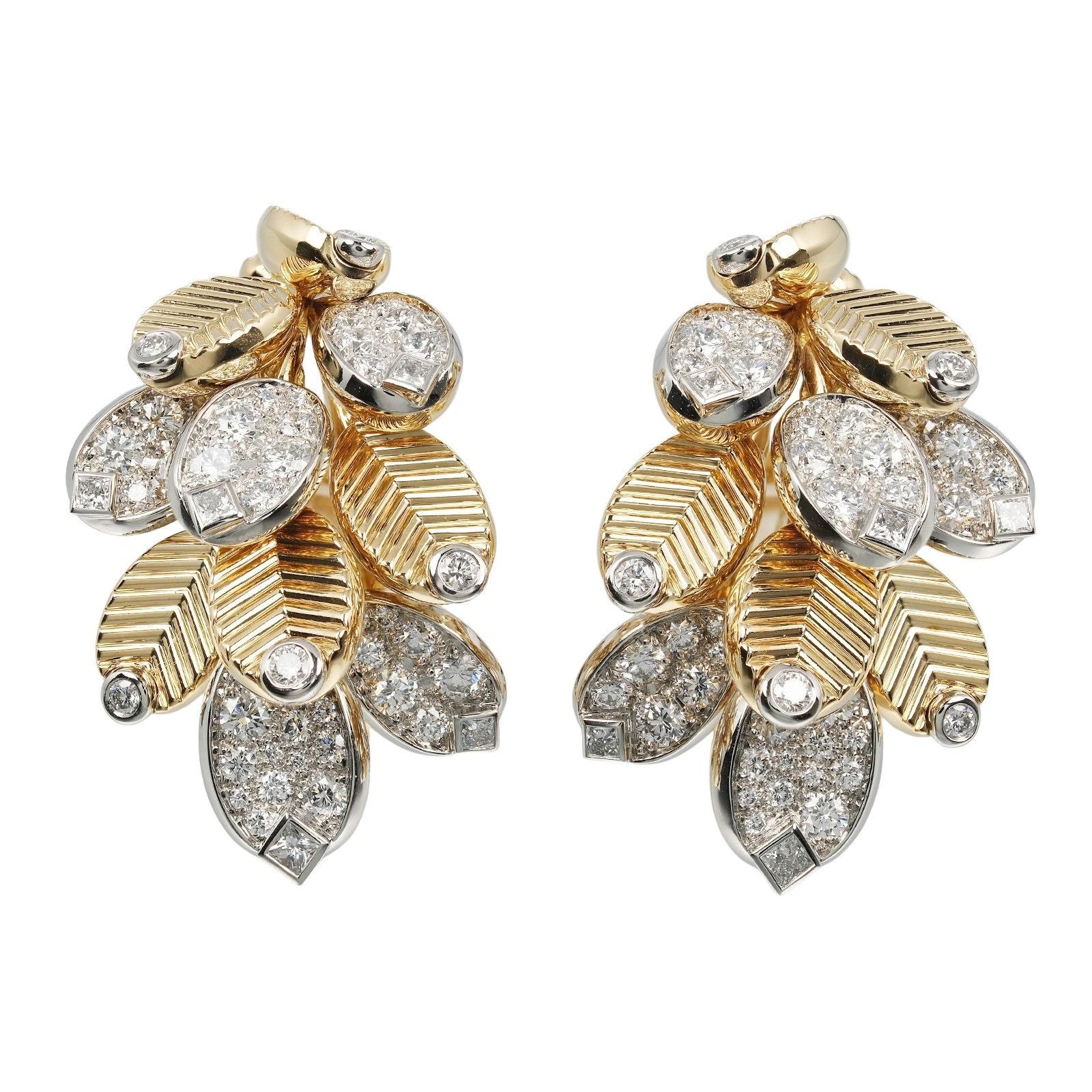 Cartier Cartier Cartier Grain de Café Au750 Pt950 Diamond Earrings Metal Earrings H8001181 Size ONE SIZE - 1 Thumbnail