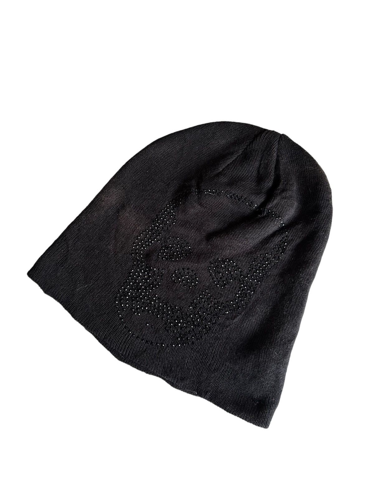 14th Addiction × Hysteric Glamour × Japanese Brand Inspired Chrome Hearts Sunfaded Japanese Brand Beanie Hats ☠️ Size ONE SIZE - 2 Thumbnail