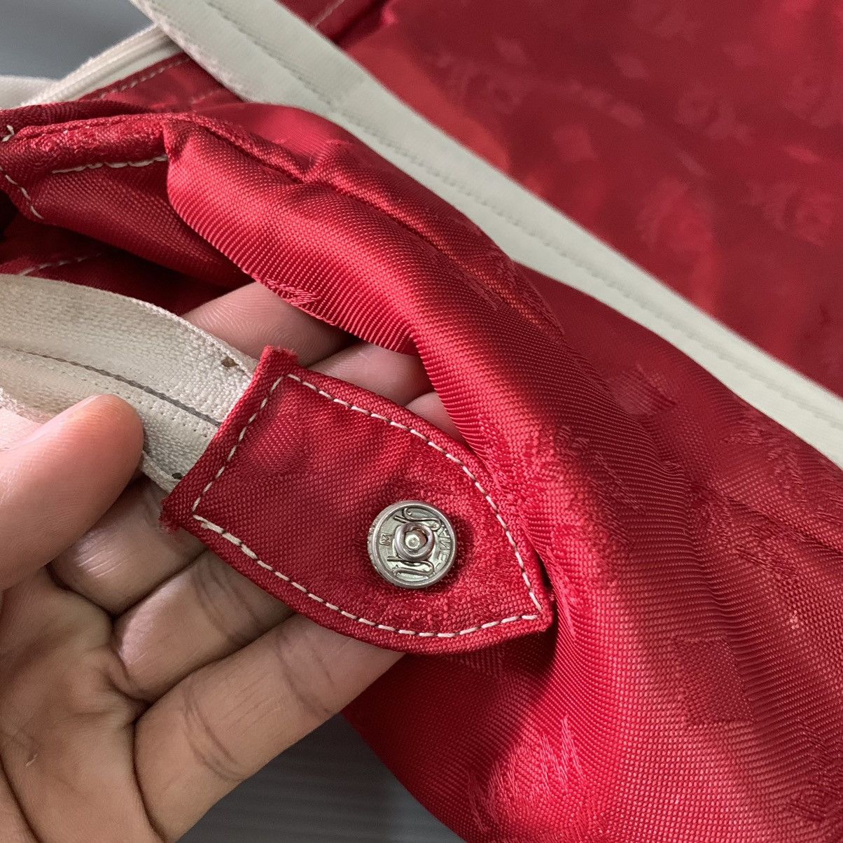 MCM MCM Red Large Shoulder Bag Size ONE SIZE - 8 Thumbnail