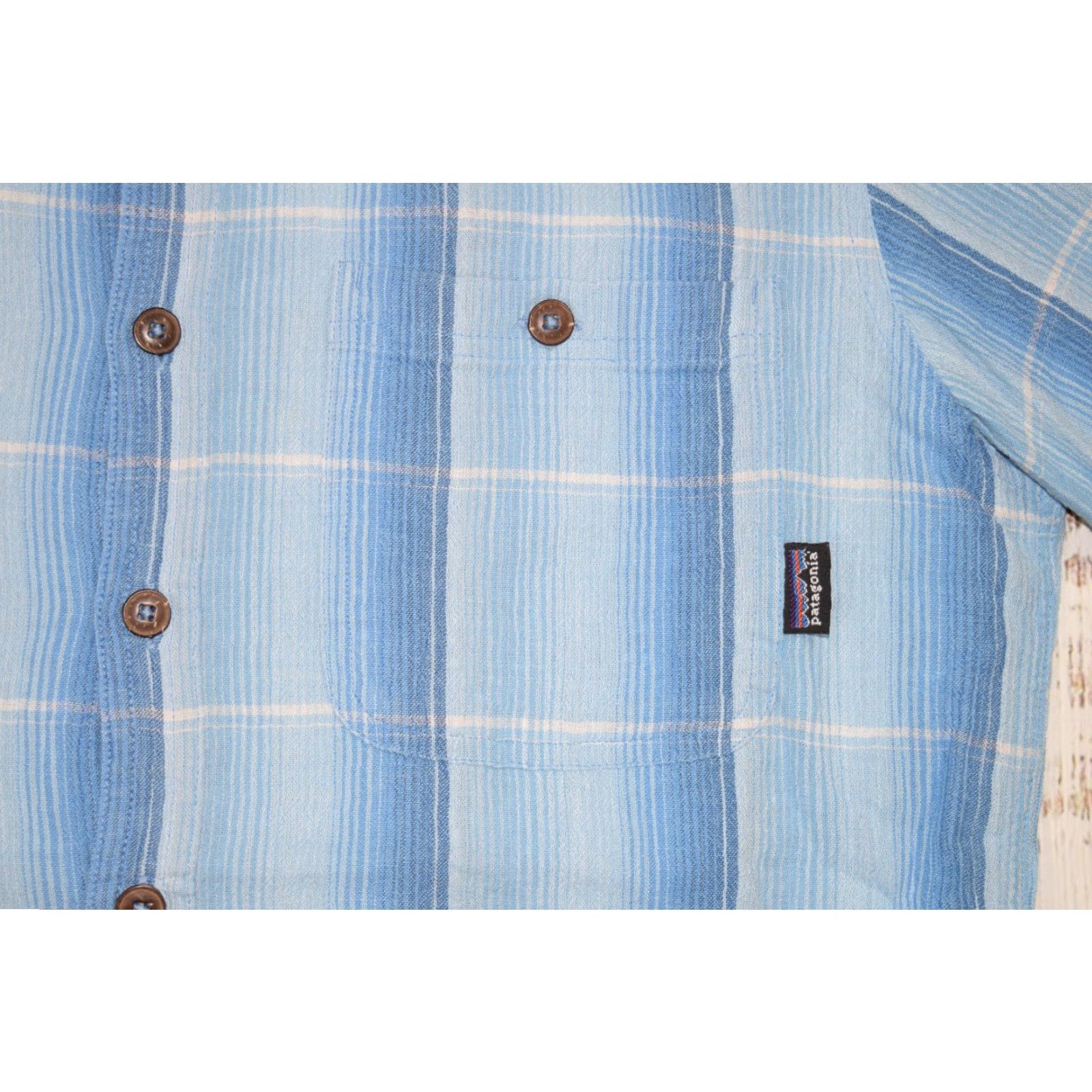 Patagonia MENS Patagonia Button Up Plaid Shirt Small Organic Cotton Short Sleeve Pocket Shirt Size US S / EU 44-46 / 1 - 2 Thumbnail