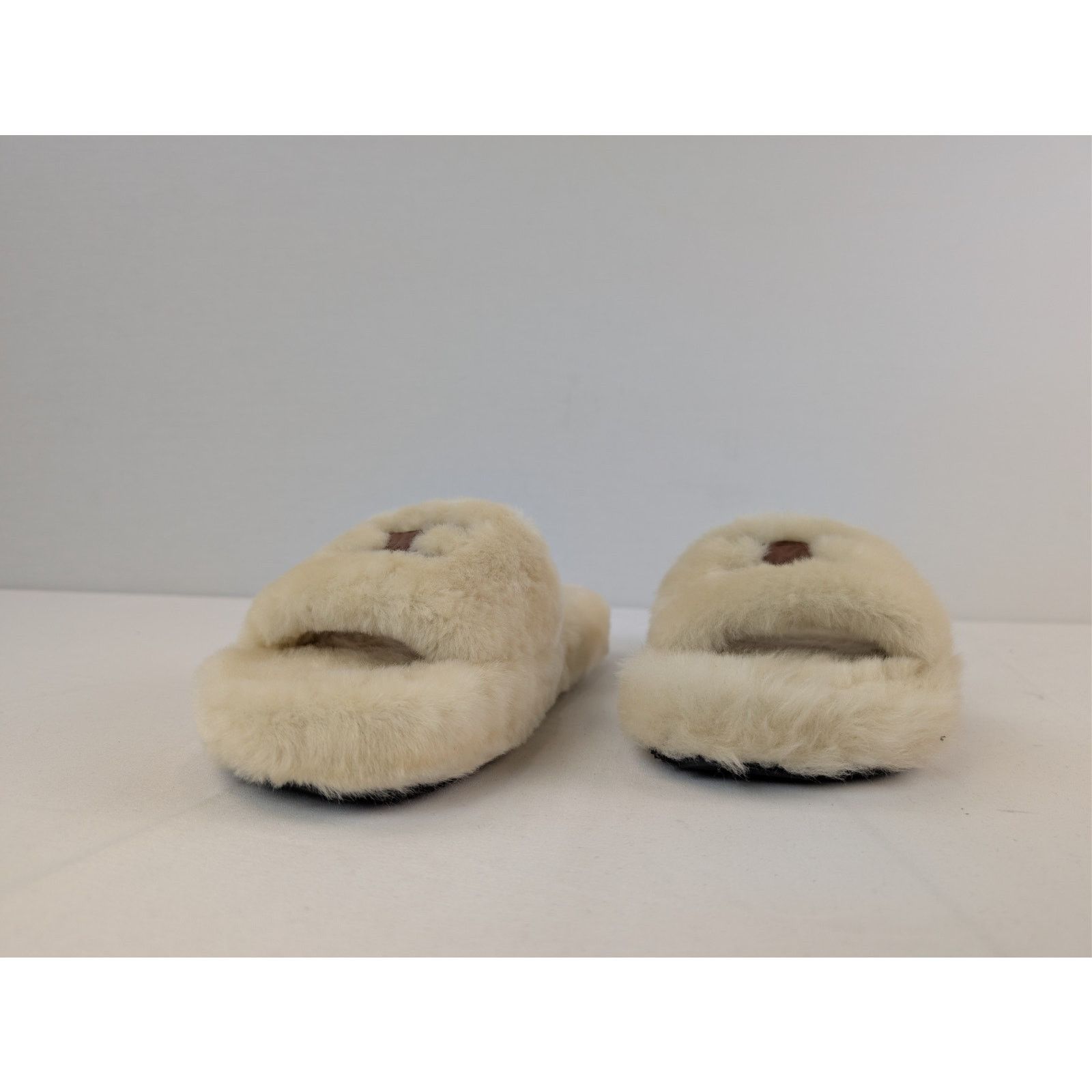 Celine o1rshd1 Fur Slides in Shearling Slide Slipper in Beige Size US 10 / IT 40 - 7 Thumbnail