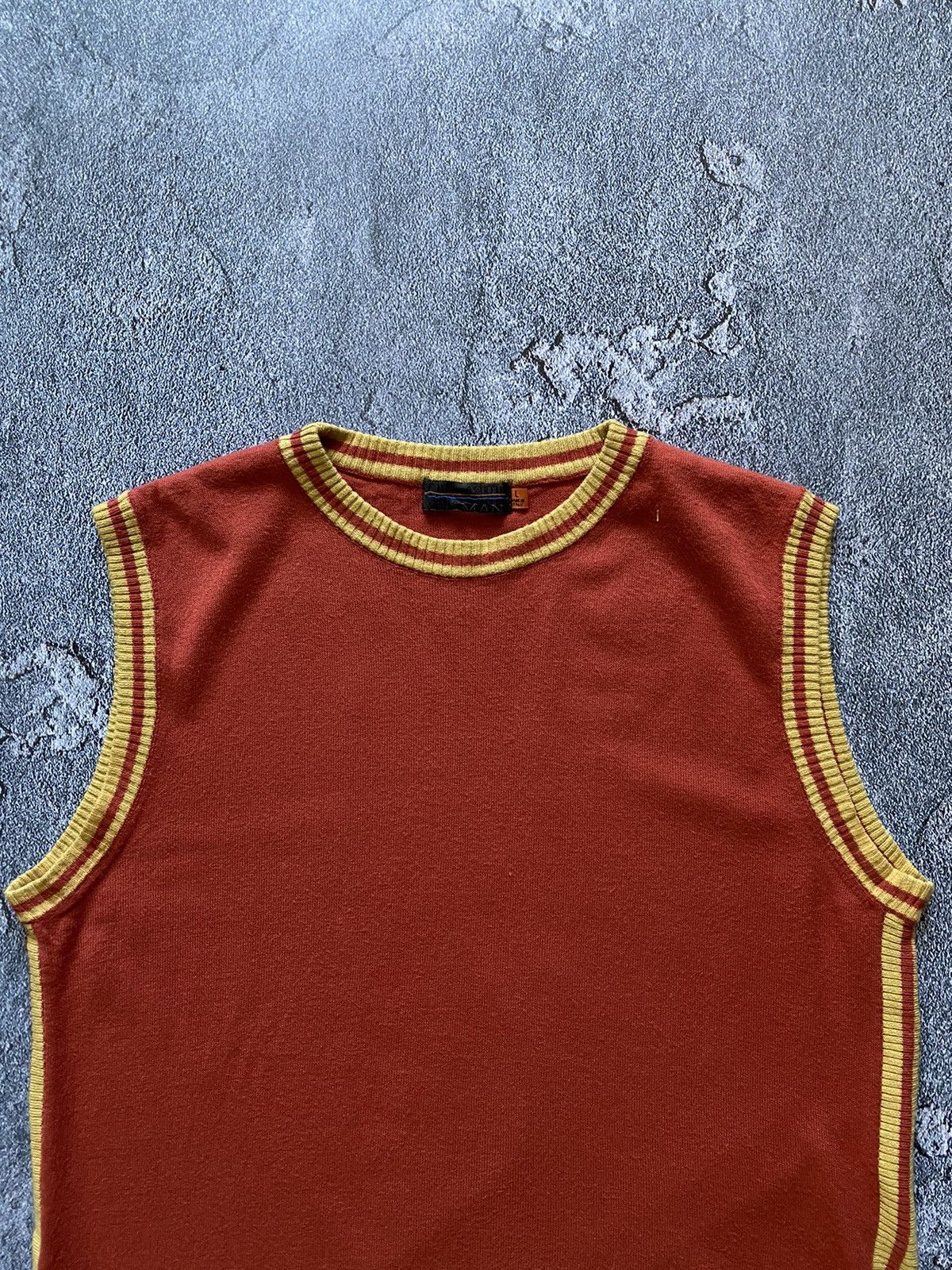Designer Save The Queen Man Asymmetrical Embroidered Logo Tank Tee Size US M / EU 48-50 / 2 - 3 Thumbnail