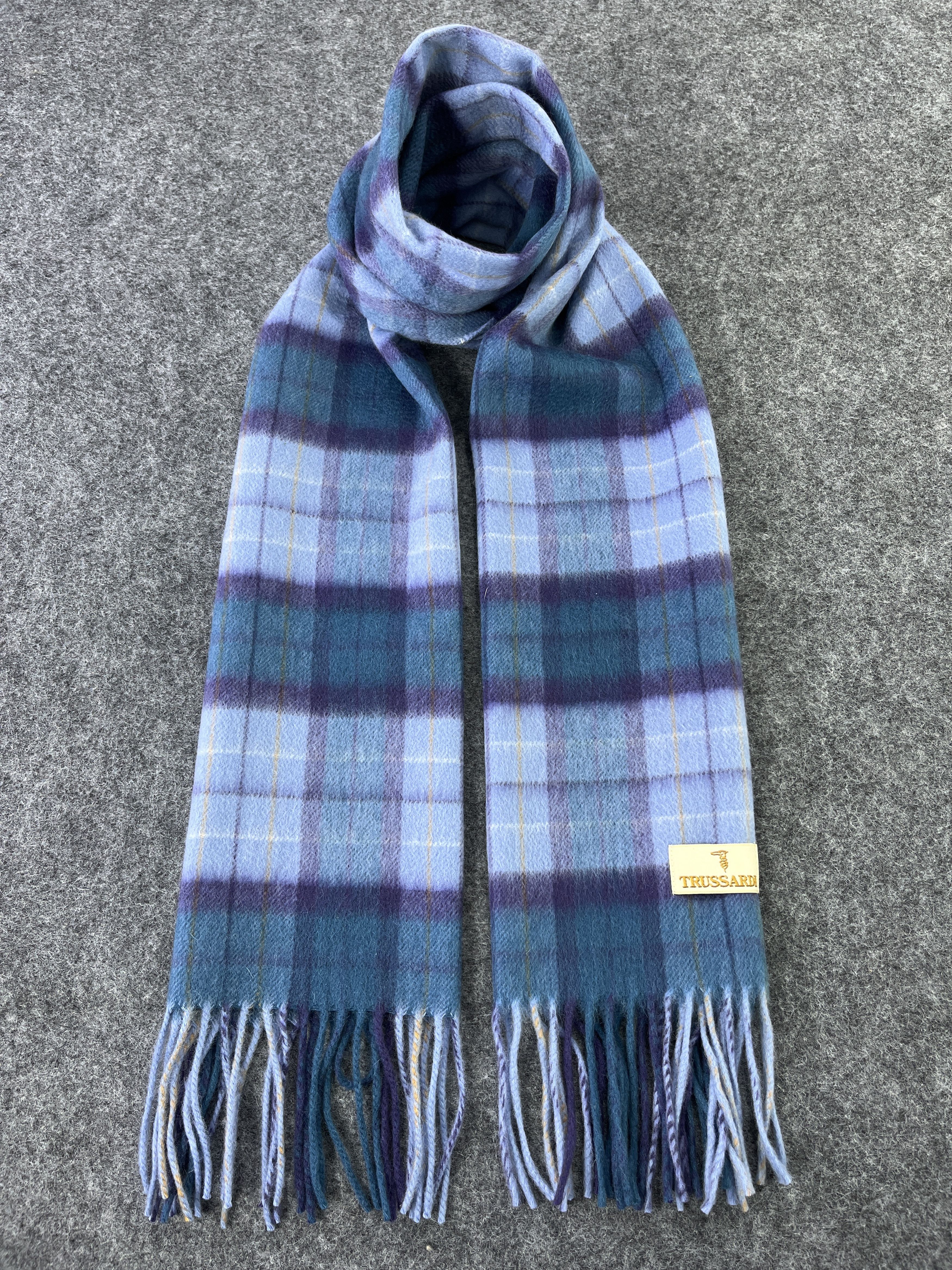 Trussardi × Vintage Trussardi Checked Scarf / Muffler / Neckwear T128 Size ONE SIZE - 1 Thumbnail