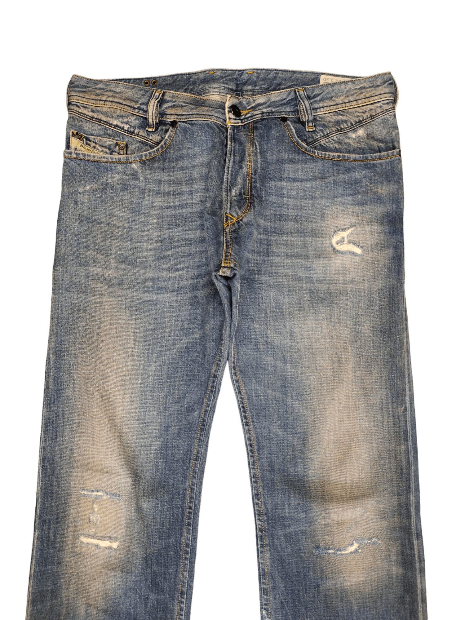 Adidas × Diesel Vintage Diesel X Adidas 'Adi-Poiak' 3D Pocket Distress Jeans Size US 32 / EU 48 - 4 Thumbnail
