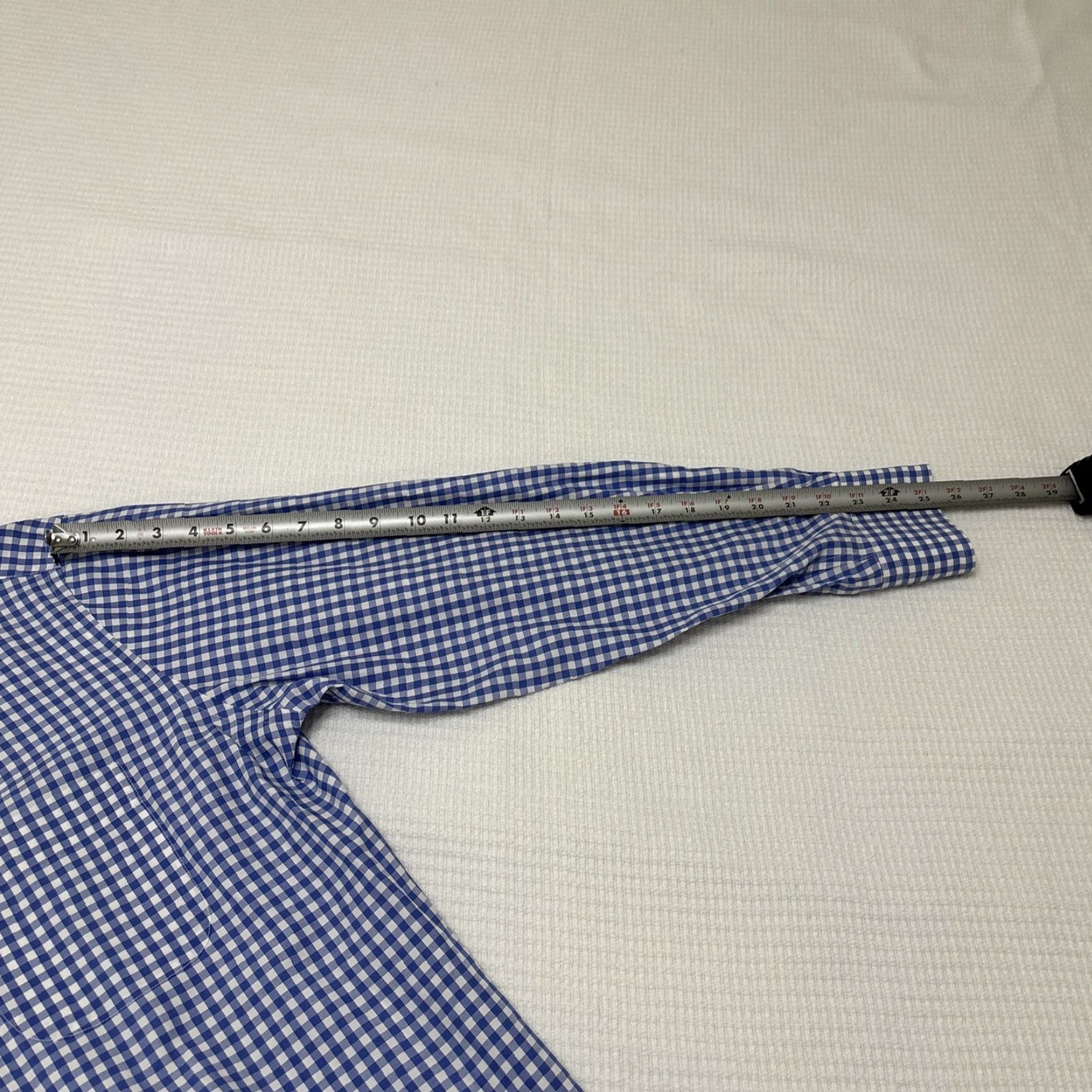 Peter Millar Peter Millar Dress Shirt Men Long Sleeve Button-Down Plaid Large Blue Shirt Size 42R - 4 Thumbnail