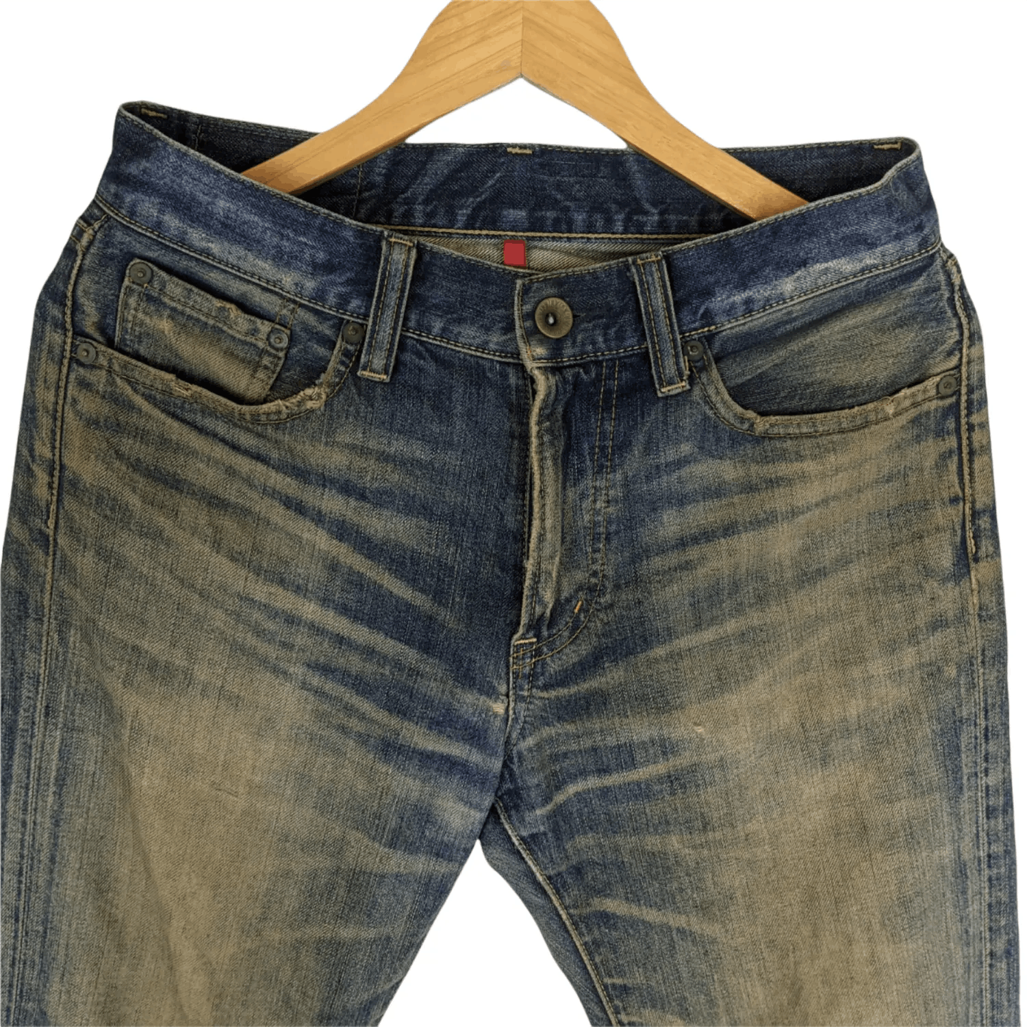 Uniqlo Vintage 2000's UNIQLO Japan Distressed Denim Jeans Pant Size US 30 / EU 46 - 5 Thumbnail