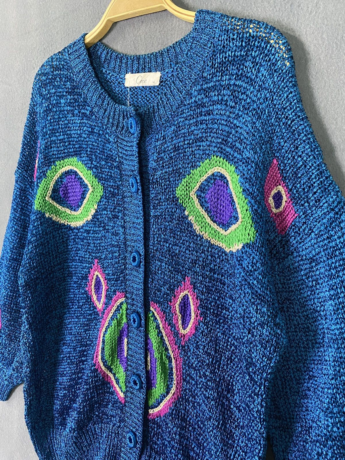 Aran Isles Knitwear × Vintage Vintage Cree Knitted Cardigan Size M / US 6-8 / IT 42-44 - 4 Thumbnail