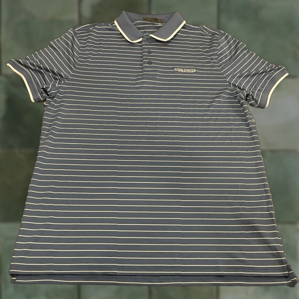 G/FORE G/FORE Polo Shirt Men L Short Sleeve Striped Blue White Stretch Golf Casual Activewear Polo Shirt Mens L Blue White Striped Size US L / EU 52-54 / 3 - 1 Thumbnail