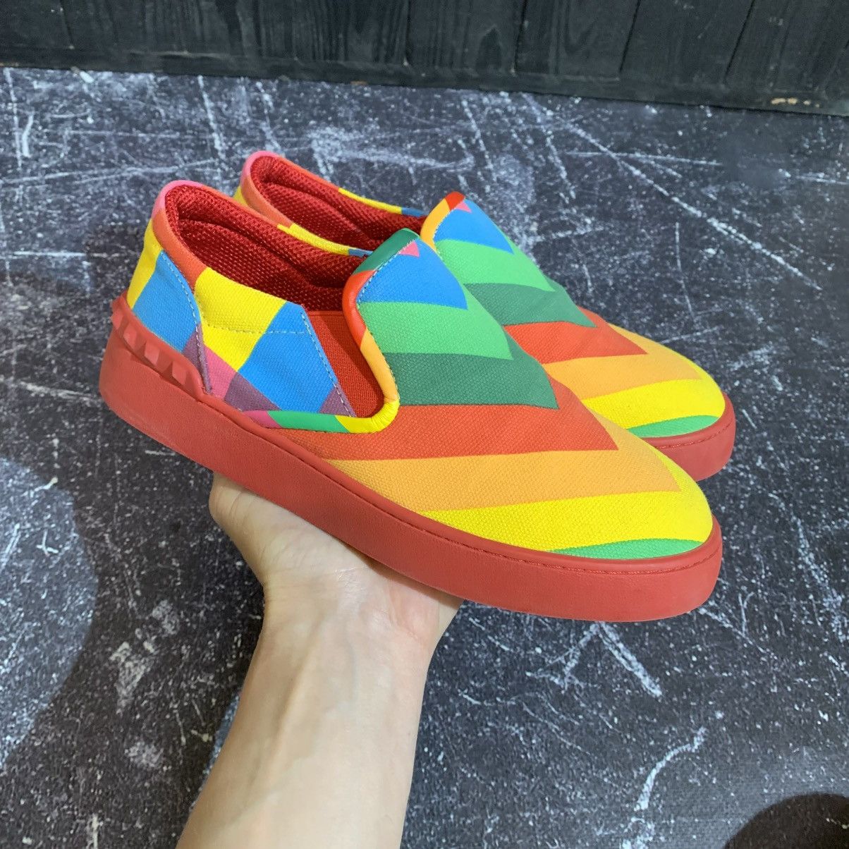 Valentino Valentino Garavani Rainbow Slip On size 38 Size US 8 / IT 38 - 2 Thumbnail