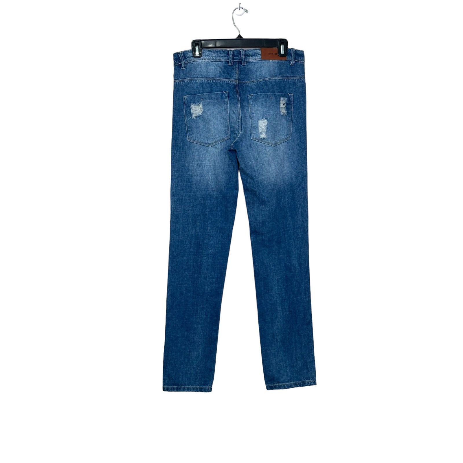 Stampd Stampd blue distressed straight leg jeans size 31 Size US 31 - 10 Thumbnail