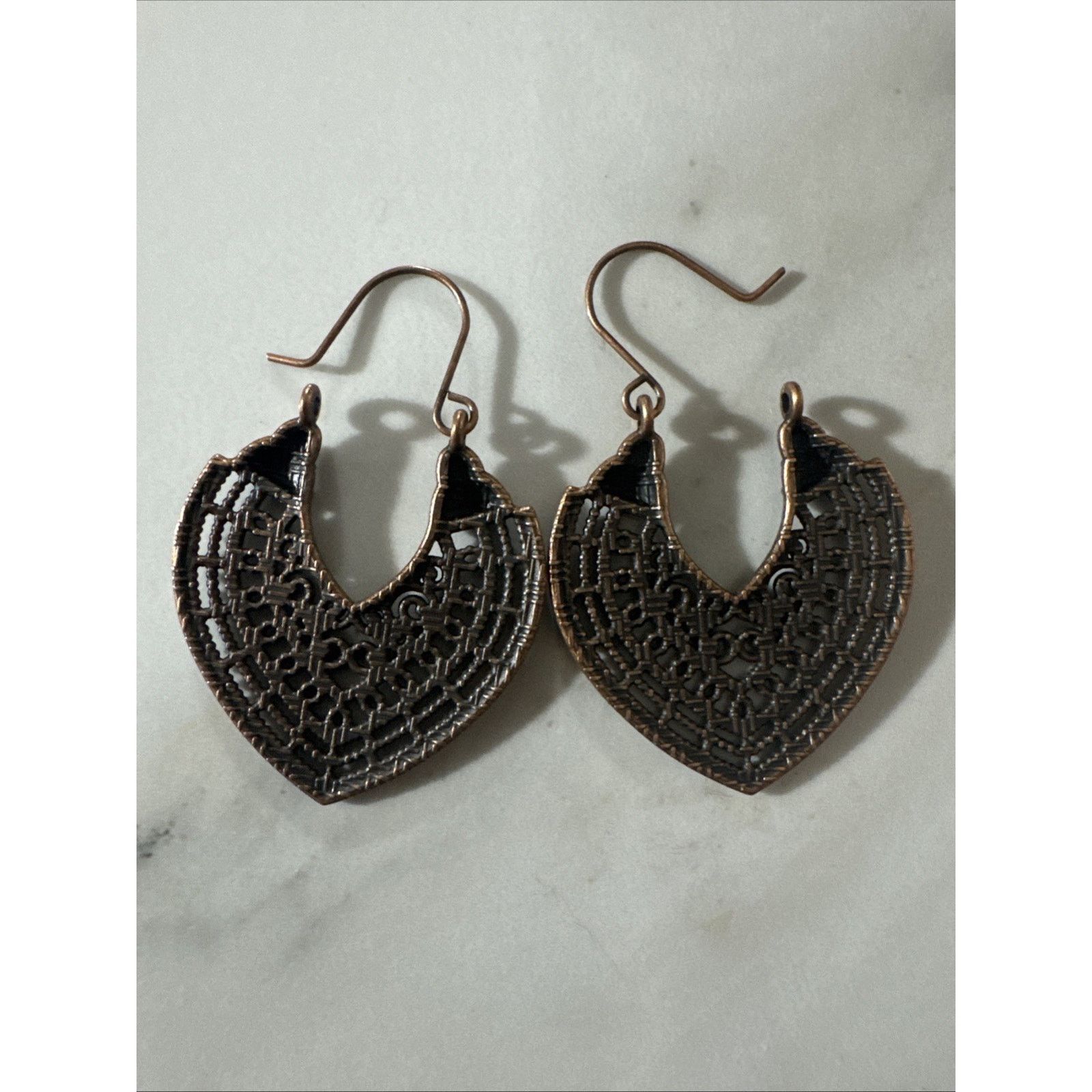 The Unbranded Brand Indian Bollywood bronze Tone Wire Hoop earring Party Jewelry Size ONE SIZE - 2 Thumbnail