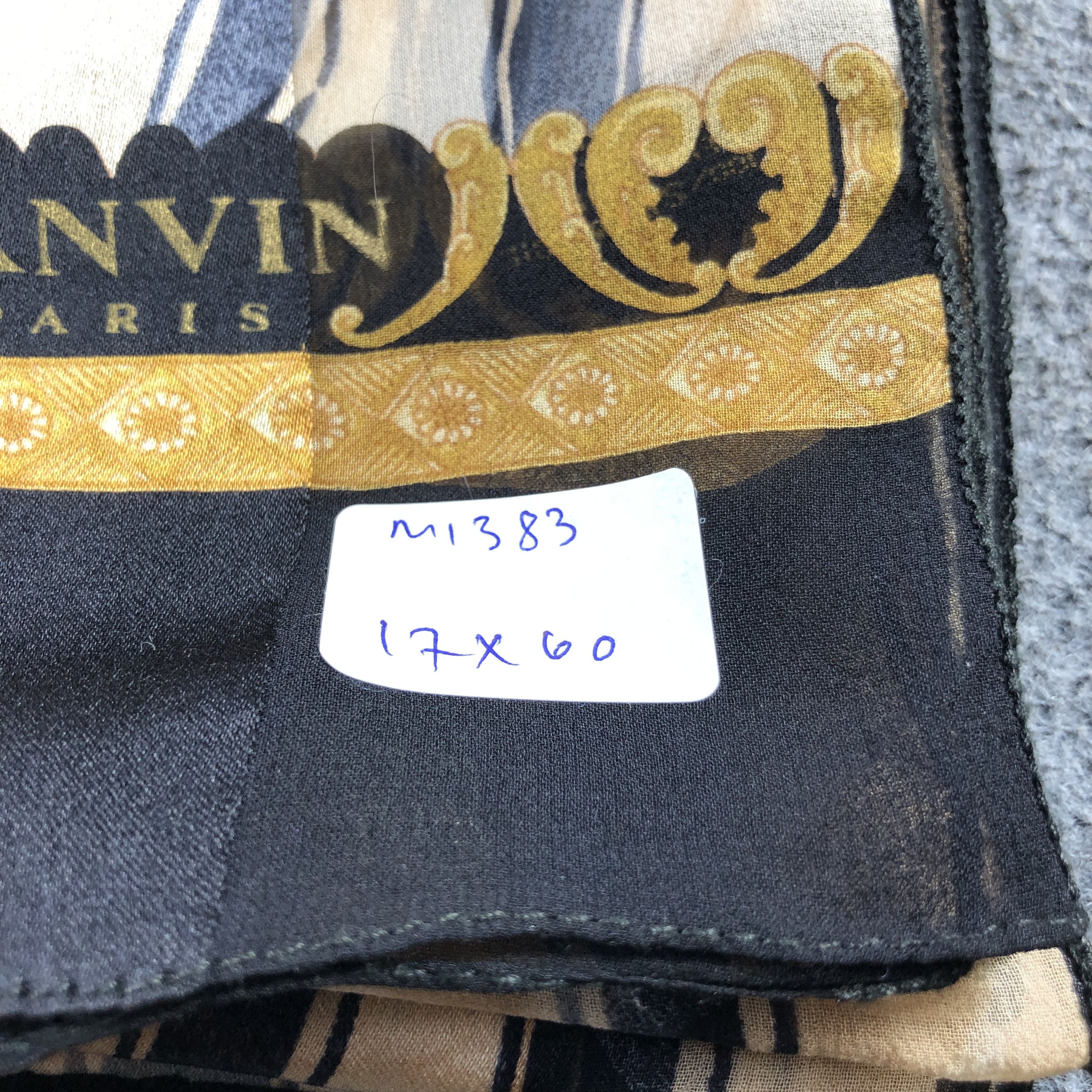 Lanvin Lanvin Hand Rolled Silk Stole Silk Scarf M1383 Size ONE SIZE - 11 Thumbnail