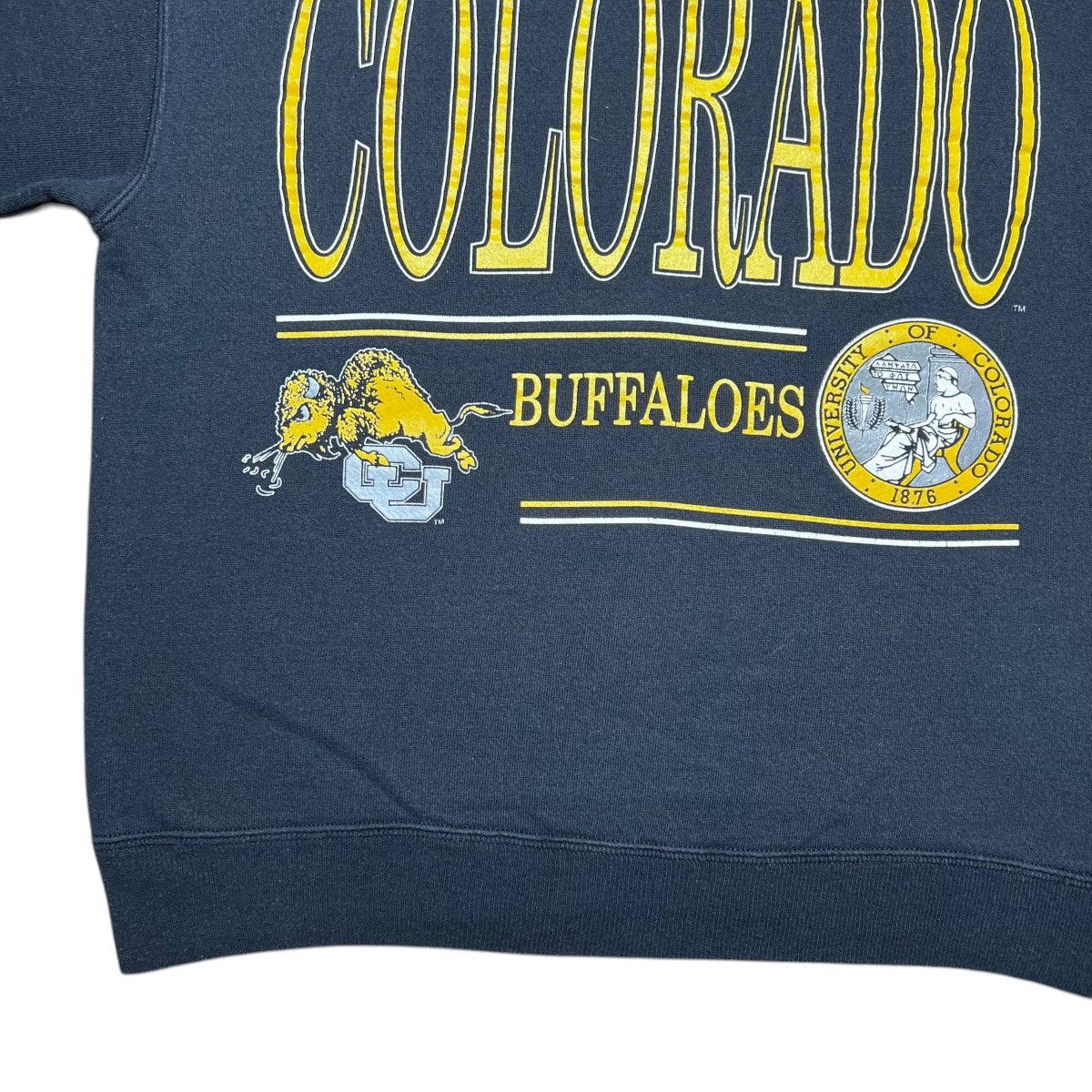 NCAA 1980s NCAA Colorado Buffaloes Spell Out Mascot Sweatshirt Size US L / EU 52-54 / 3 - 8 Thumbnail