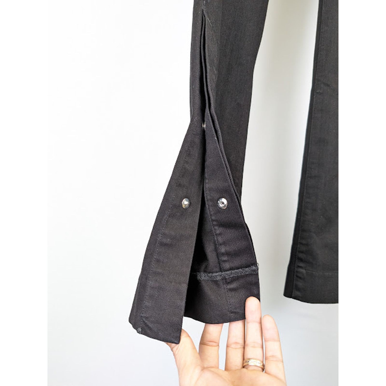 Amiri o1rshd1 Stacked Flare Jeans in Black OD Size US 34 / EU 50 - 6 Thumbnail