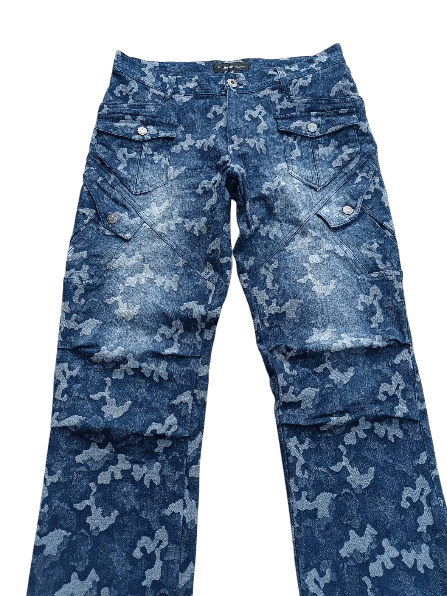 In The Attic × Japanese Brand RARE Japanese Brand In The Attic Camo Multi Pocket Pant E223 Size US 33 - 2 Thumbnail